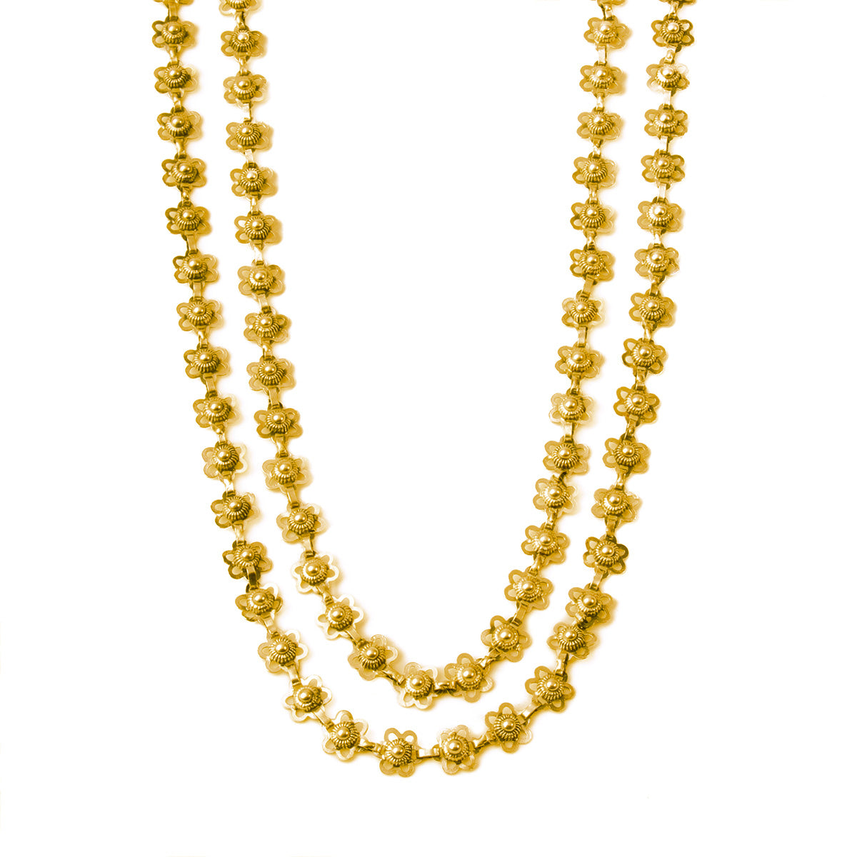 bakuli haar gold plated double layered by moha
