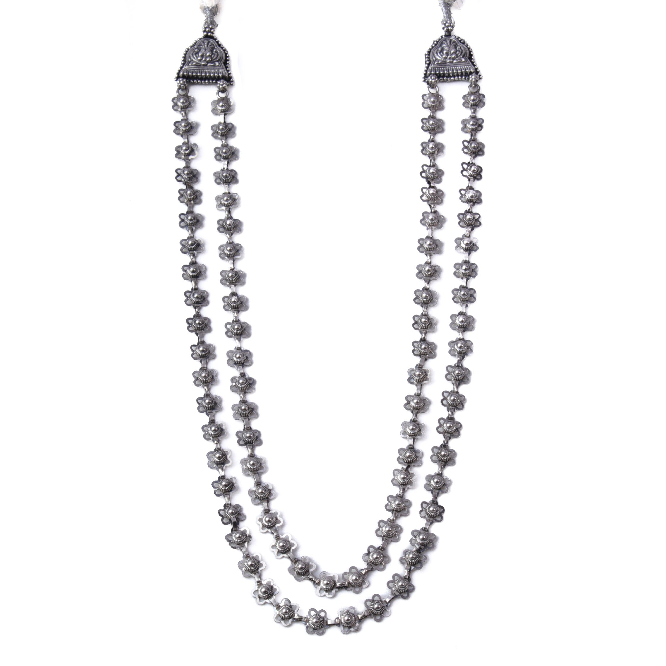 bakuli haar silver double layered by moha