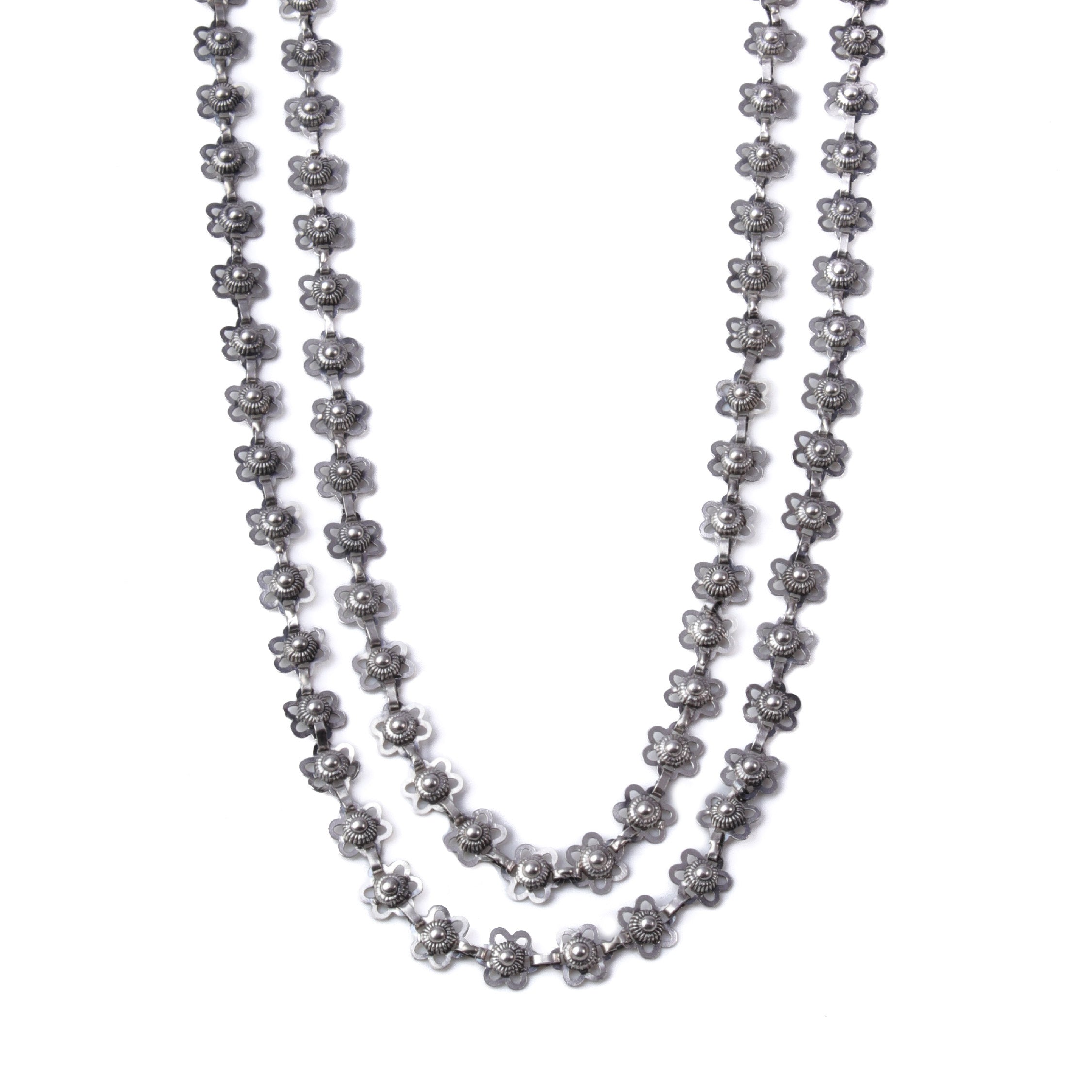 bakuli haar silver double layered by moha