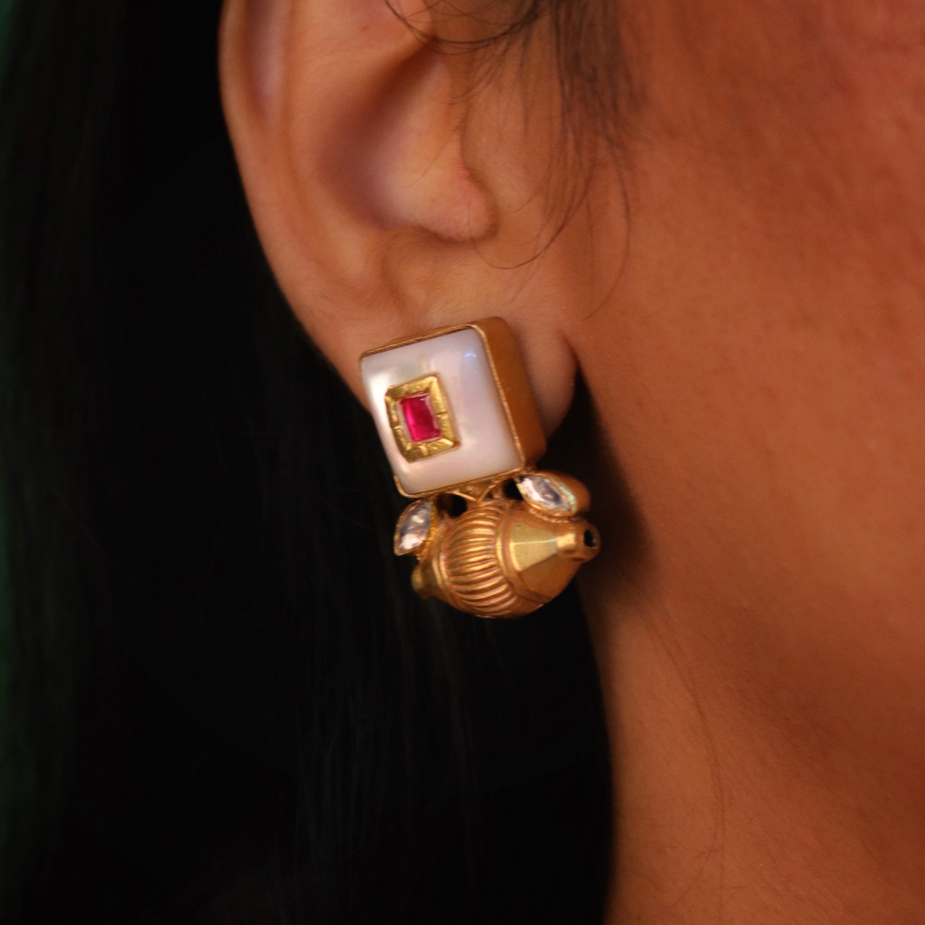 bela silver earrings by moha