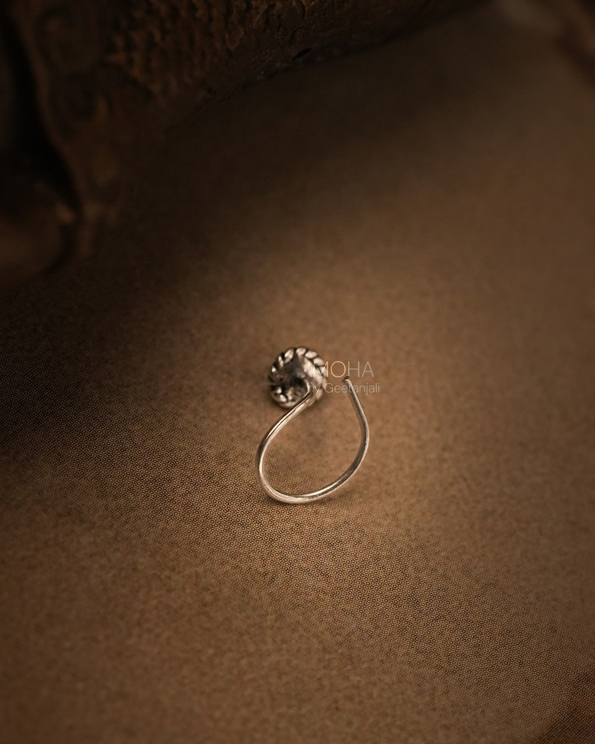 Bindu Silver Nosepin by MOHA