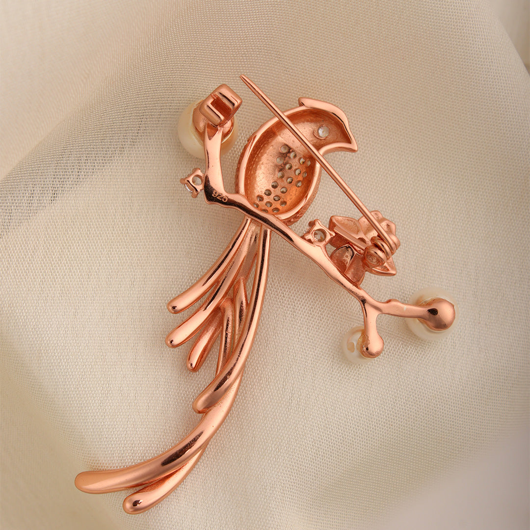 Bird Of Paradise Silver Brooch By MOHA