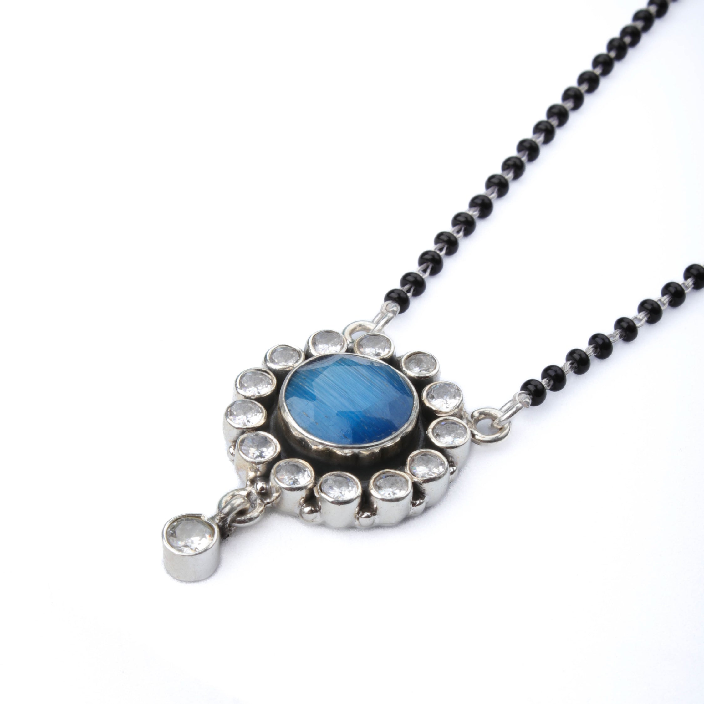 Blueberry Silver Mangalsutra by Moha
