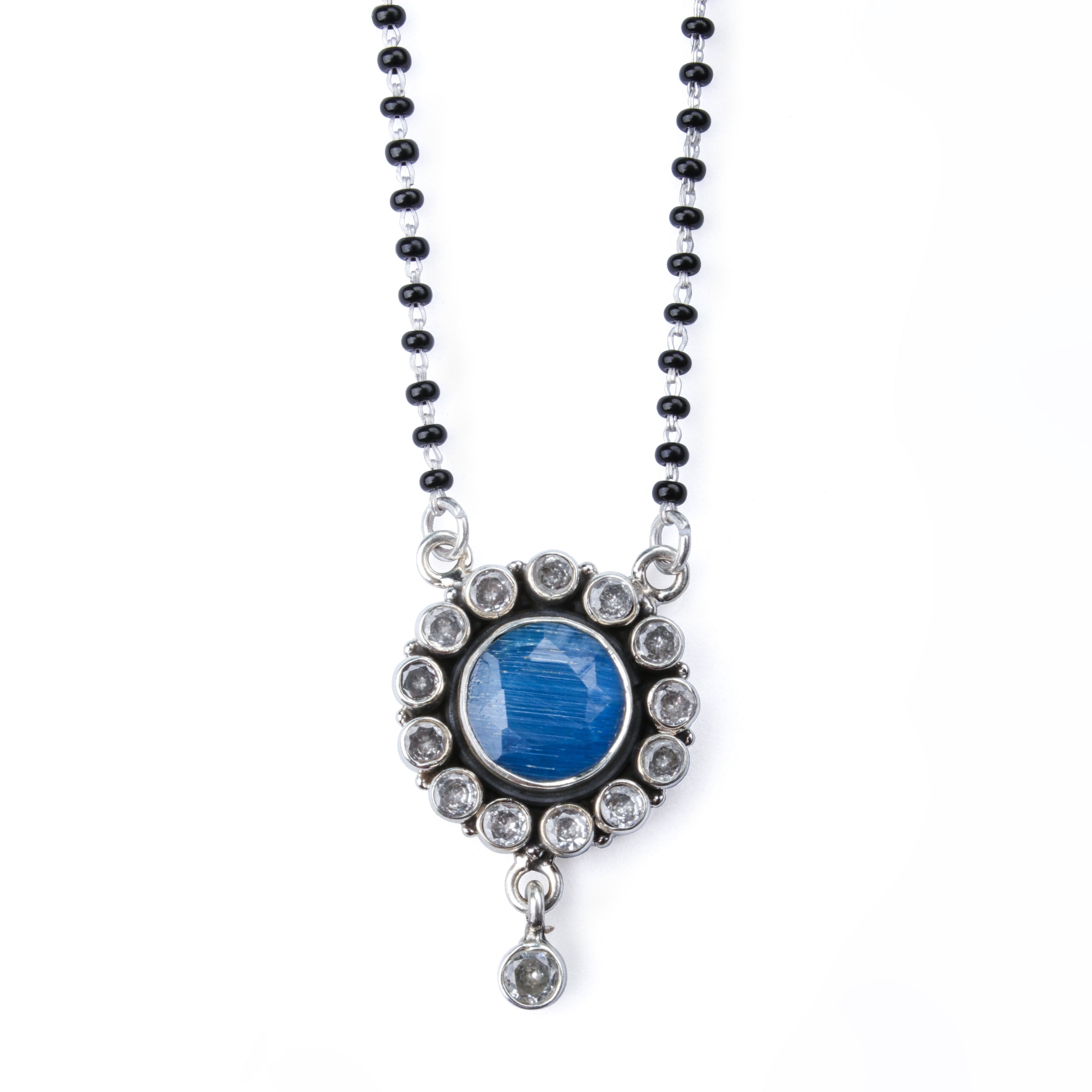 Blueberry Silver Mangalsutra by Moha