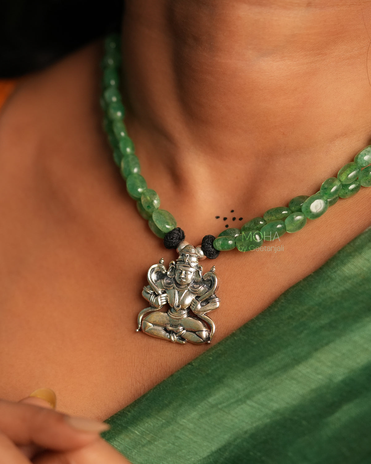 Brahmini Maya Silver Necklace By Moha