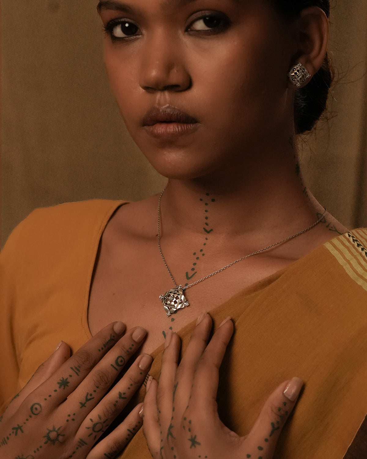 Chak Silver Pendant with chain by MOHA