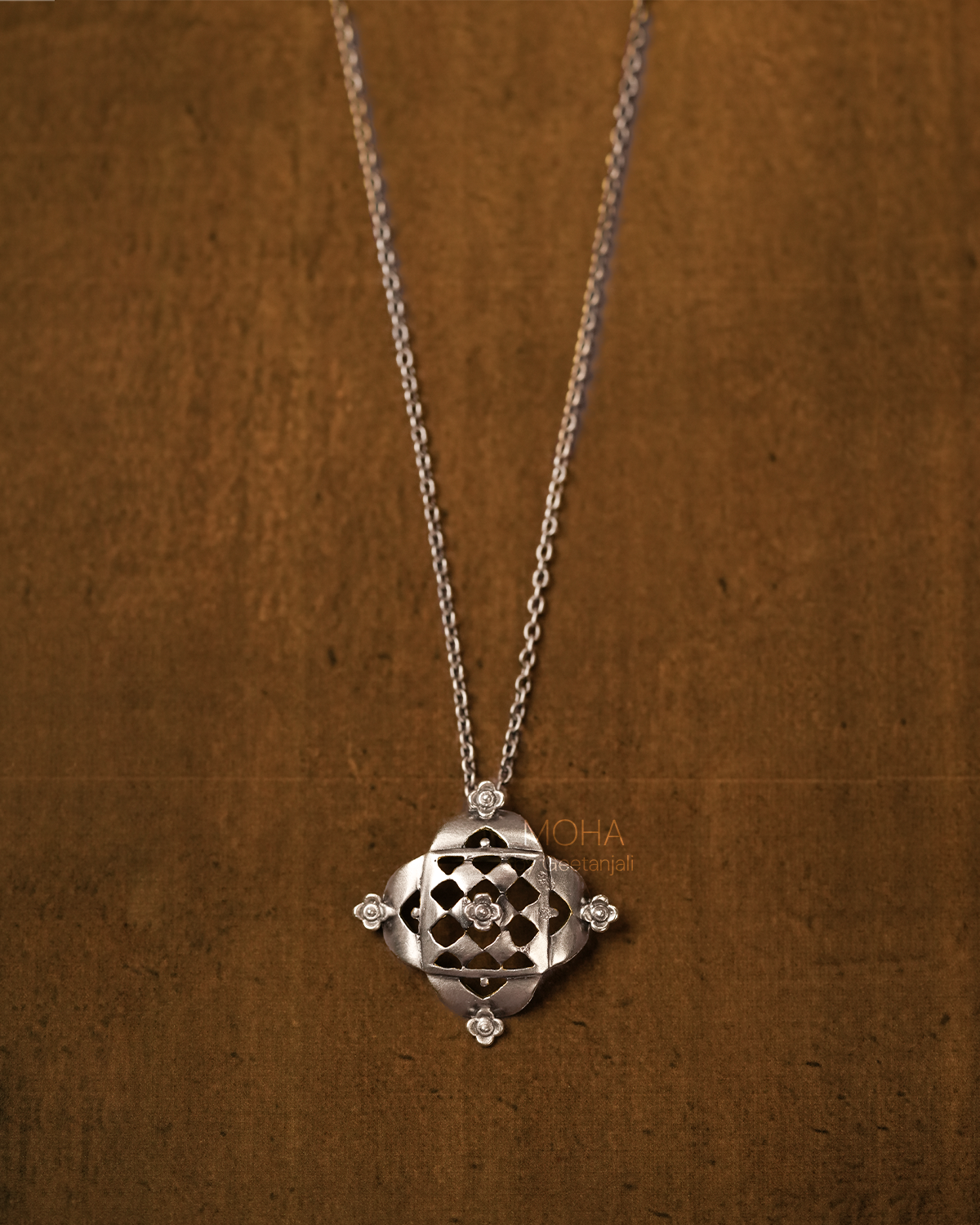 Chak Silver Pendant with chain by MOHA