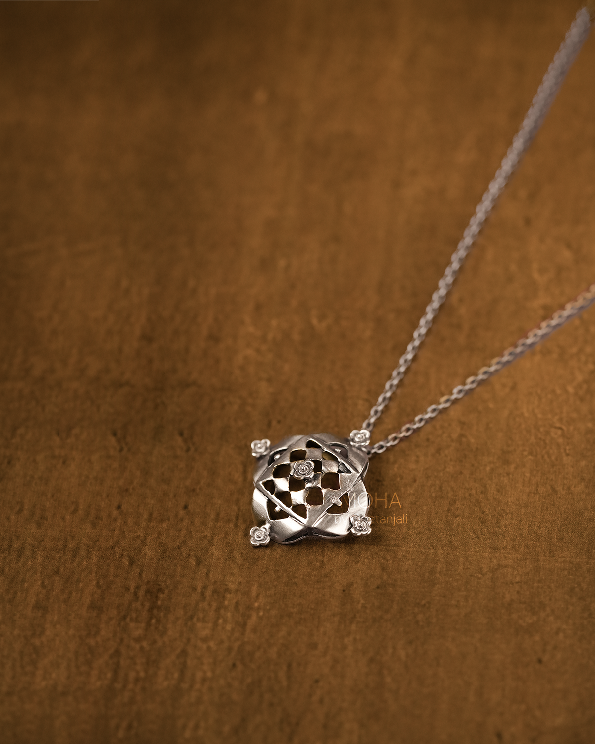 Chak Silver Pendant with chain by MOHA