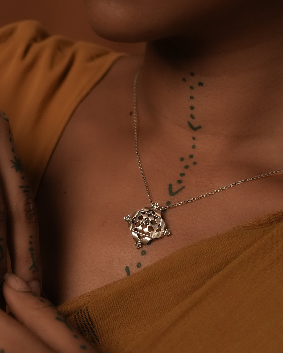 Chak Silver Pendant with chain by MOHA