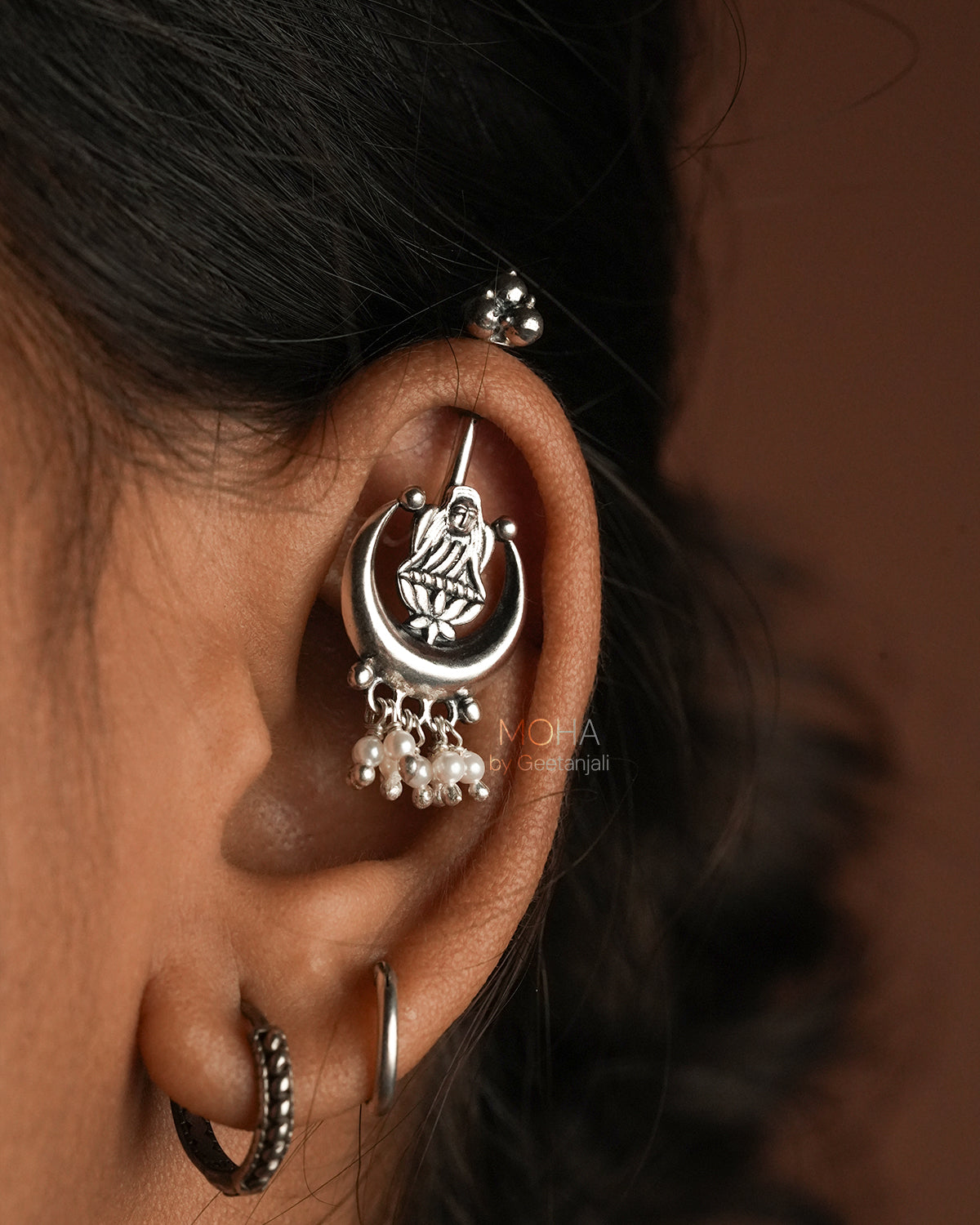 Chandra Lakshmi silver bugadi by Moha