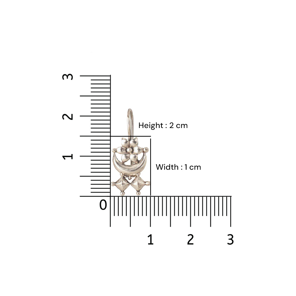 Chandra Silver Bugadi Earrings by MOHA