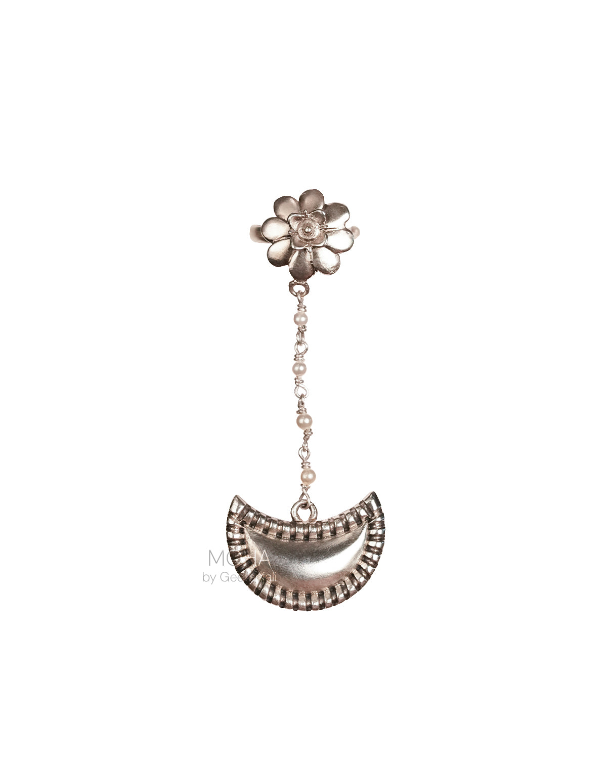 Chandrakor Silver Finger Ring by MOHA