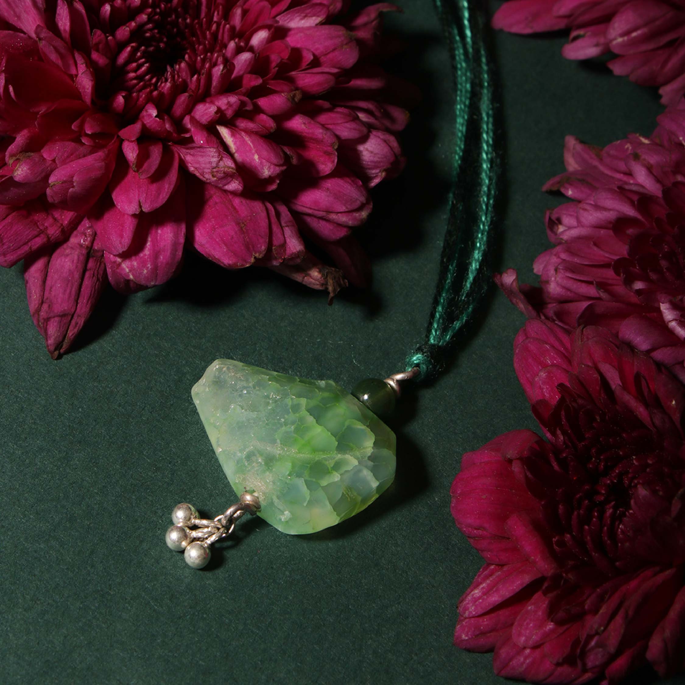 Green stone Lumba Rakhi