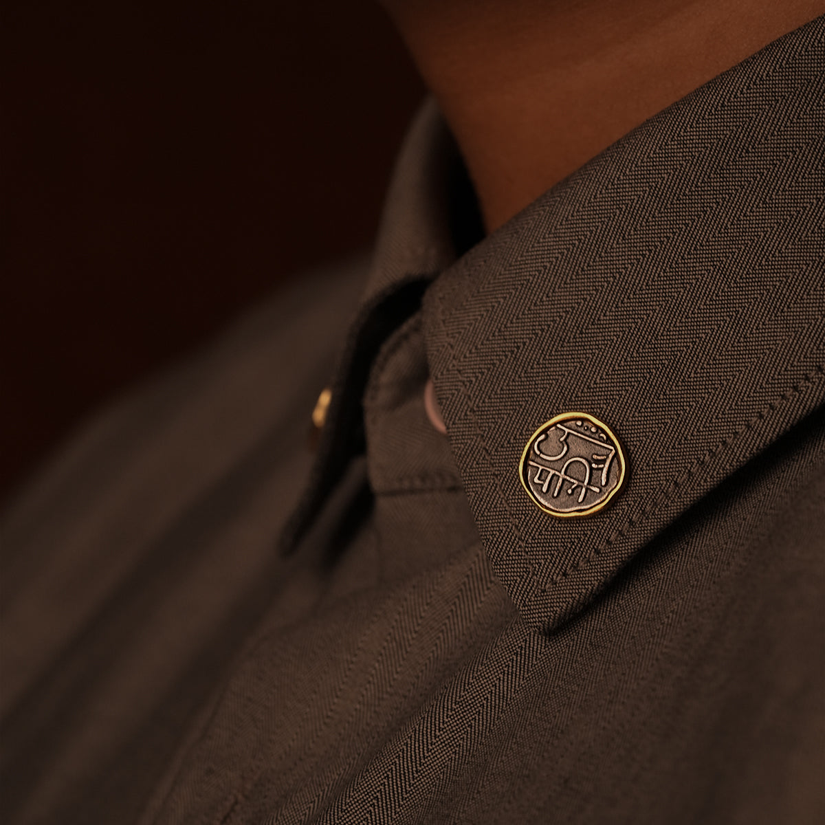 Chhatrapati Shivaji Silver Brooch Pin by MOHA