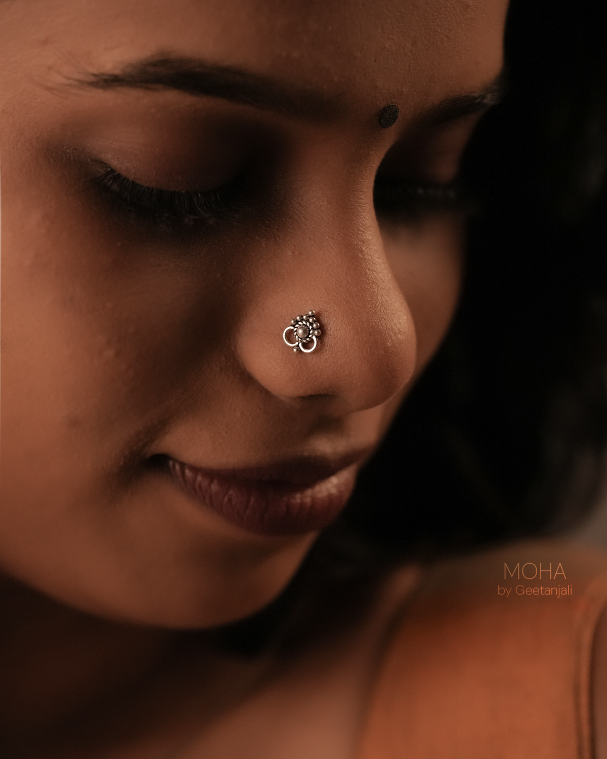 Chhavi Silver Nosepin by MOHA