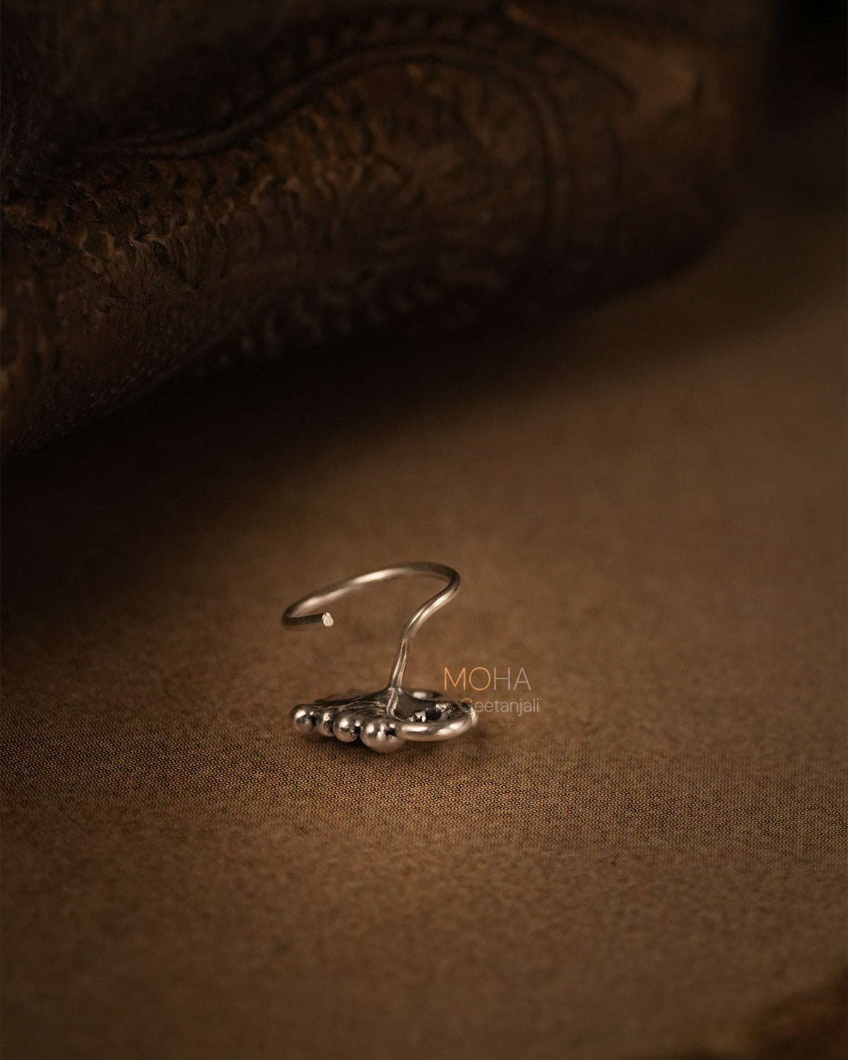 Chhavi Silver Nosepin by MOHA