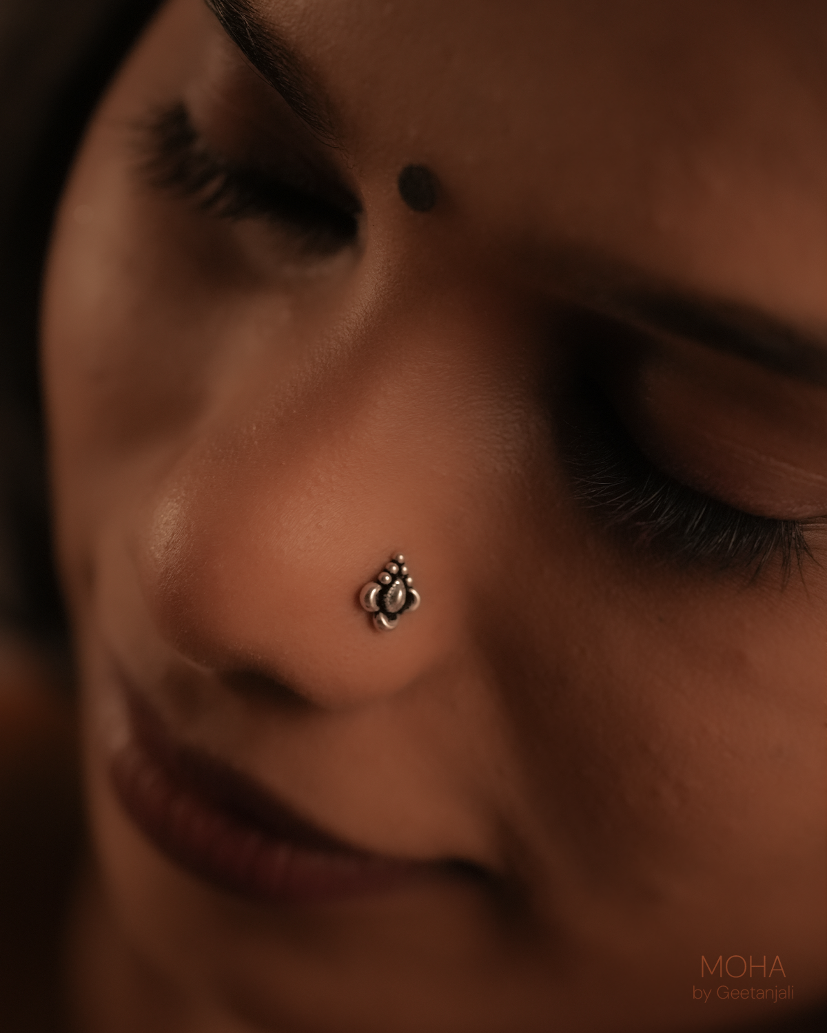 Dhriti Silver Nosepin by MOHA