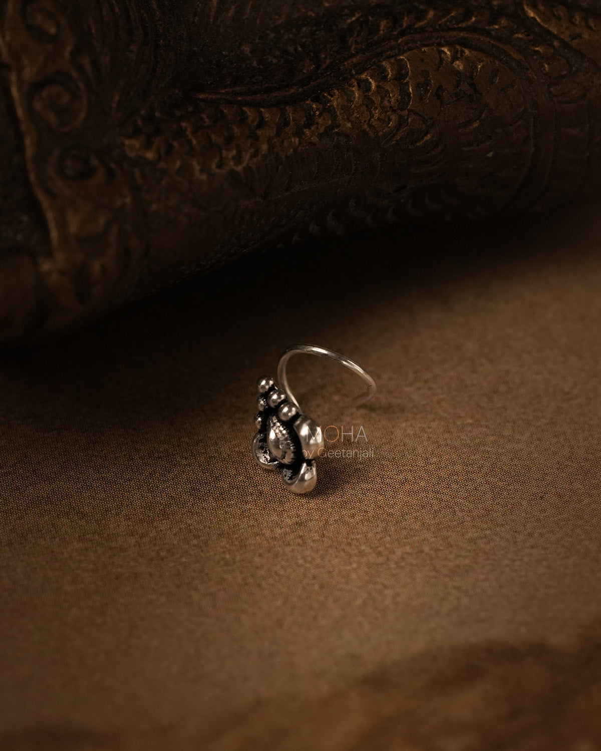 Dhriti Silver Nosepin by MOHA