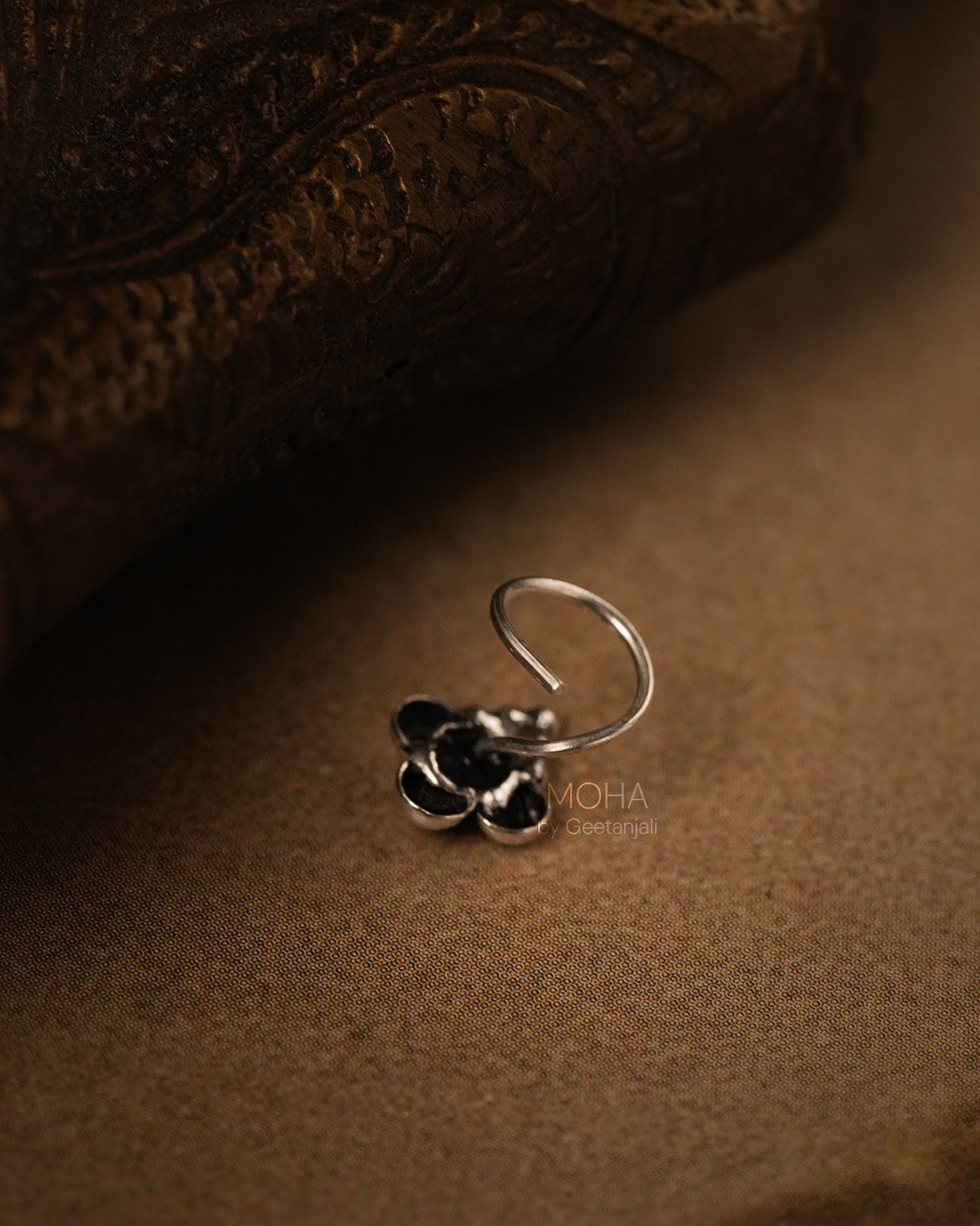 Dhriti Silver Nosepin by MOHA