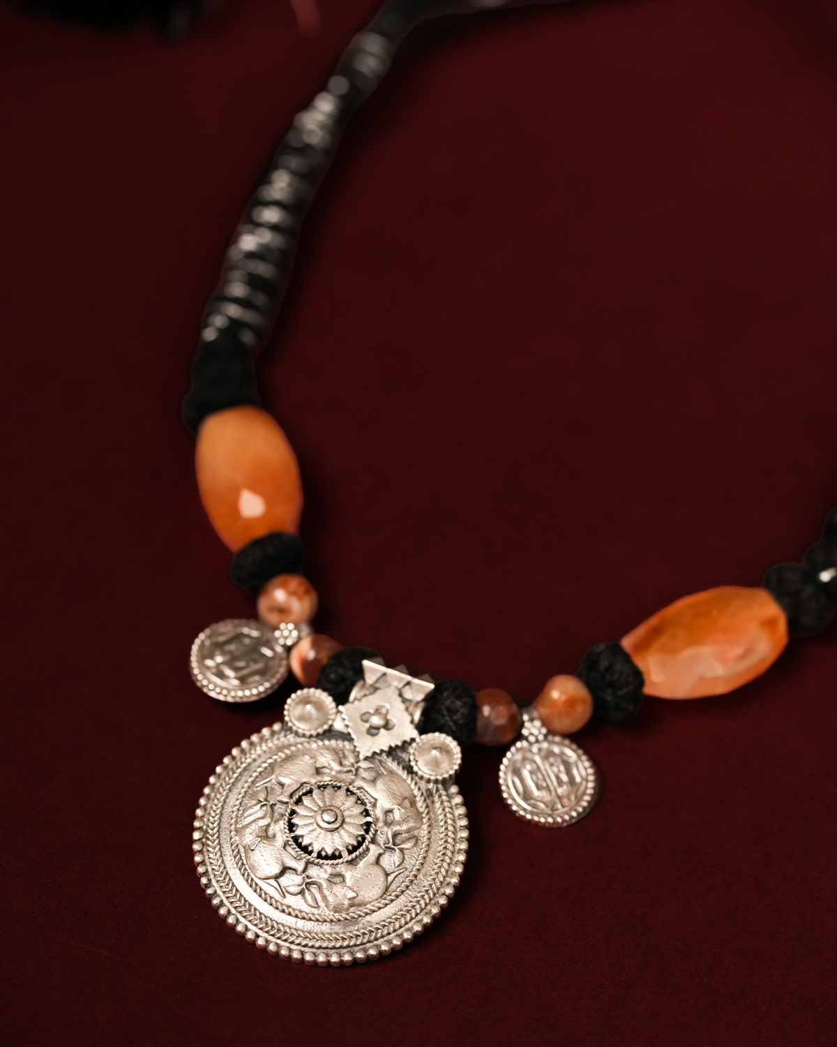 Diggaj Silver Necklace by MOHA