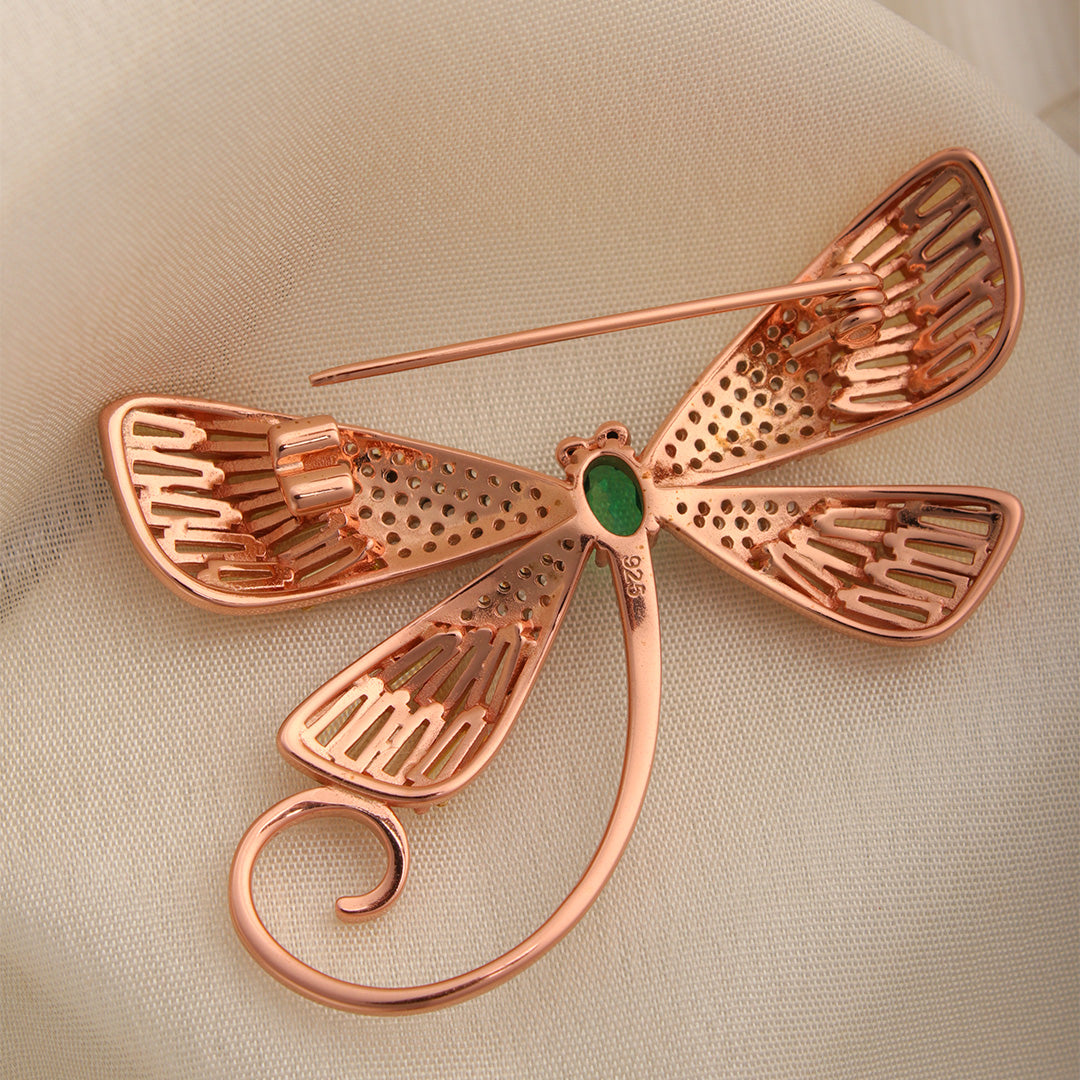 Dragon Fly Silver Brooch By MOHA