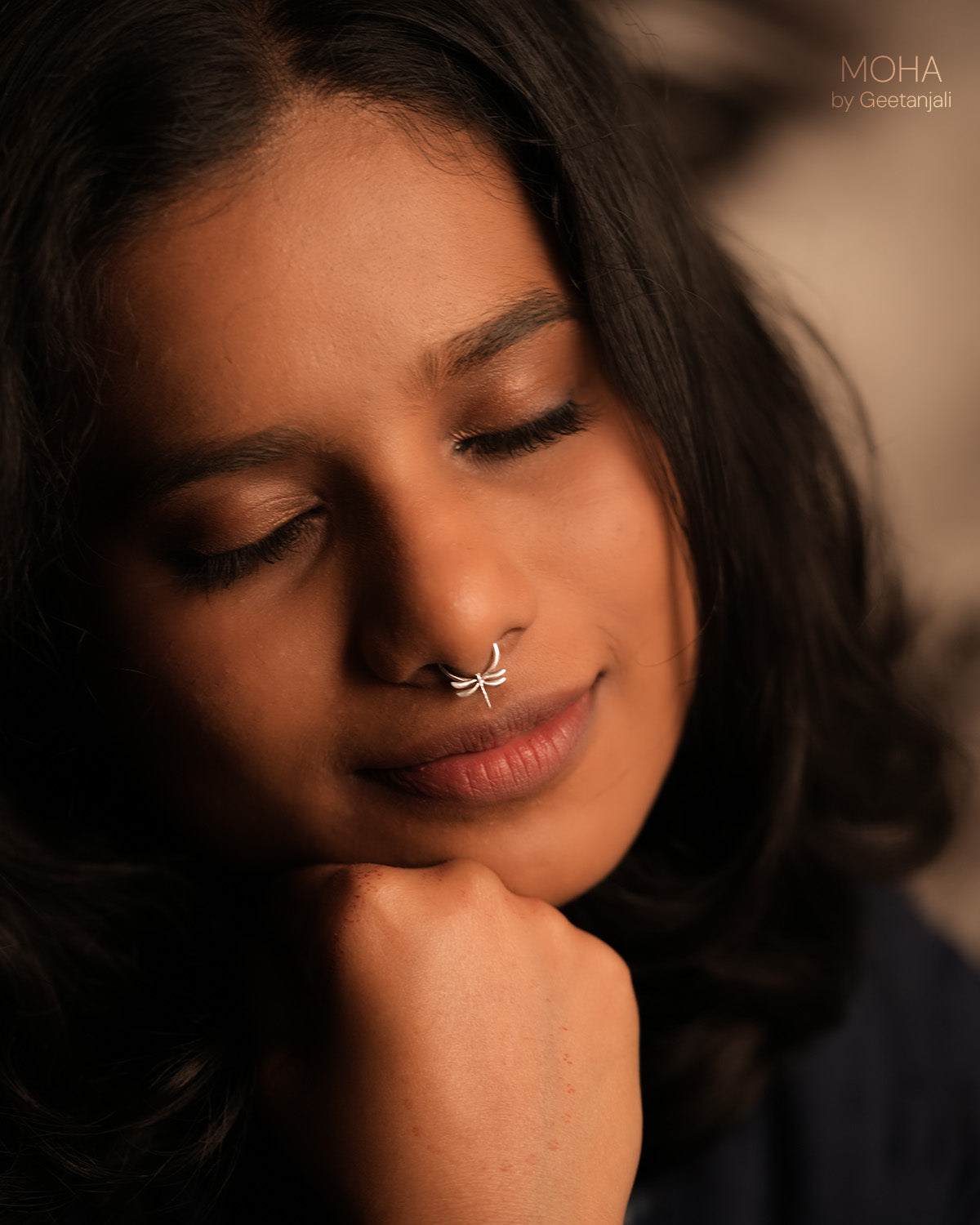 Dragonfly Silver Septum by MOHA