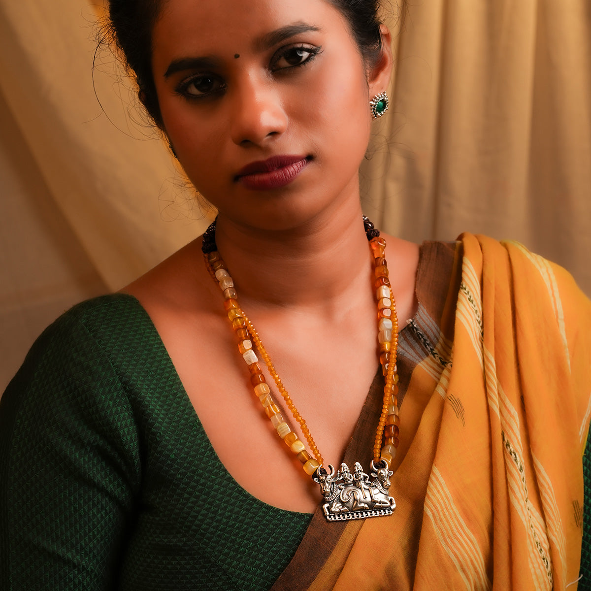 dwarpal silver necklace by moha