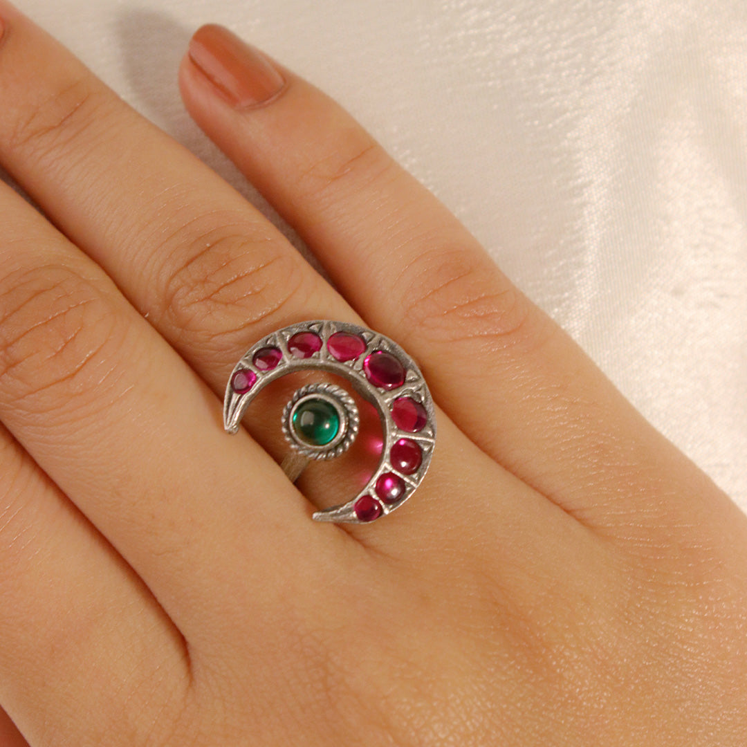 Chakor Silver Finger Ring by MOHA