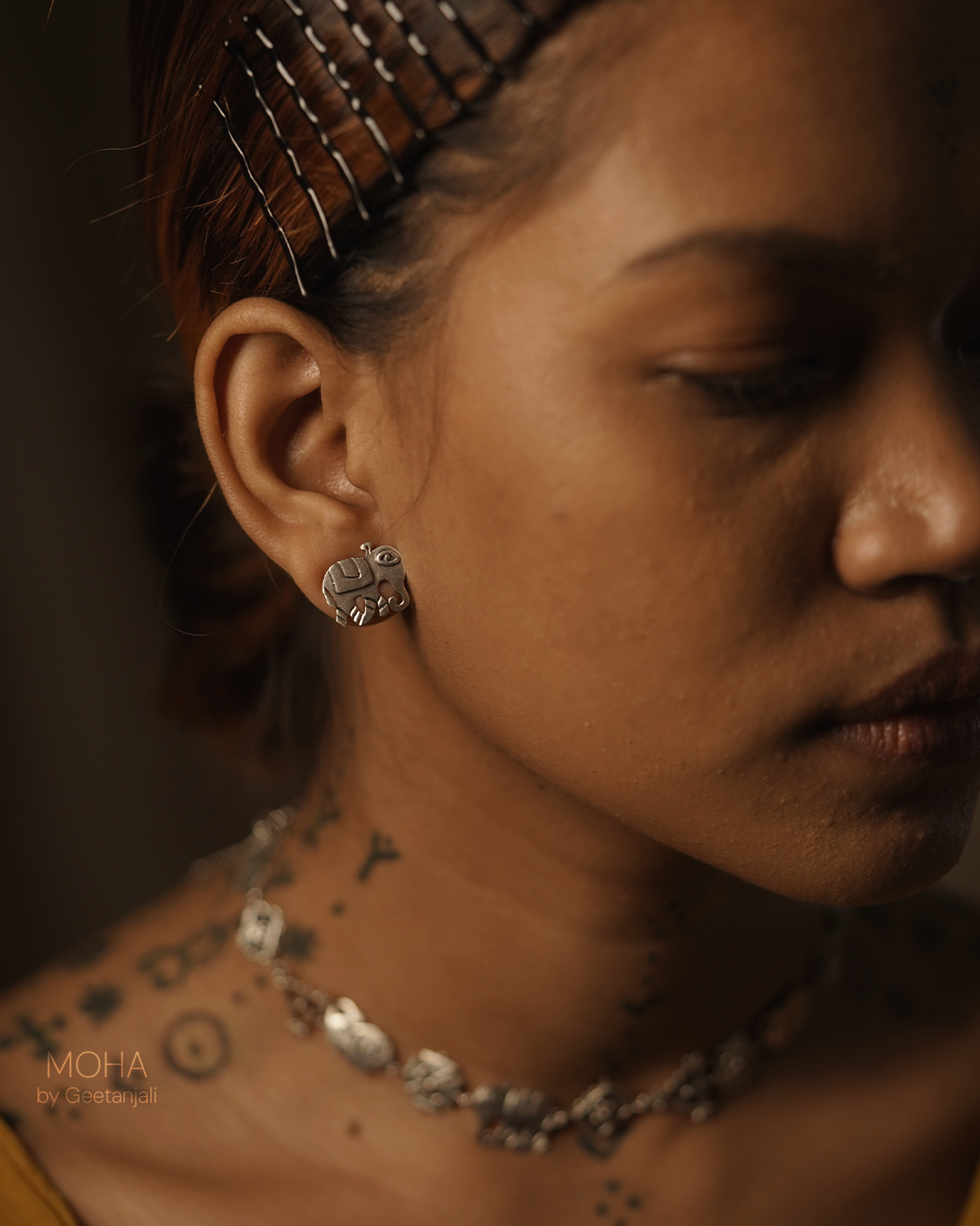 Gaja Silver Earrings by MOHA