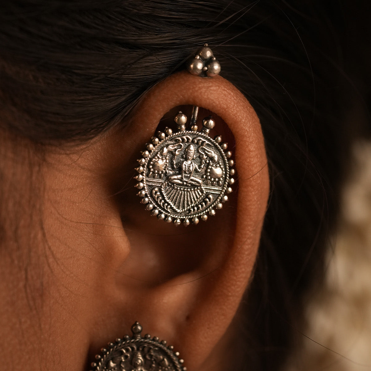 Gajalaxmi Silver Bugadi, Pierced by MOHA