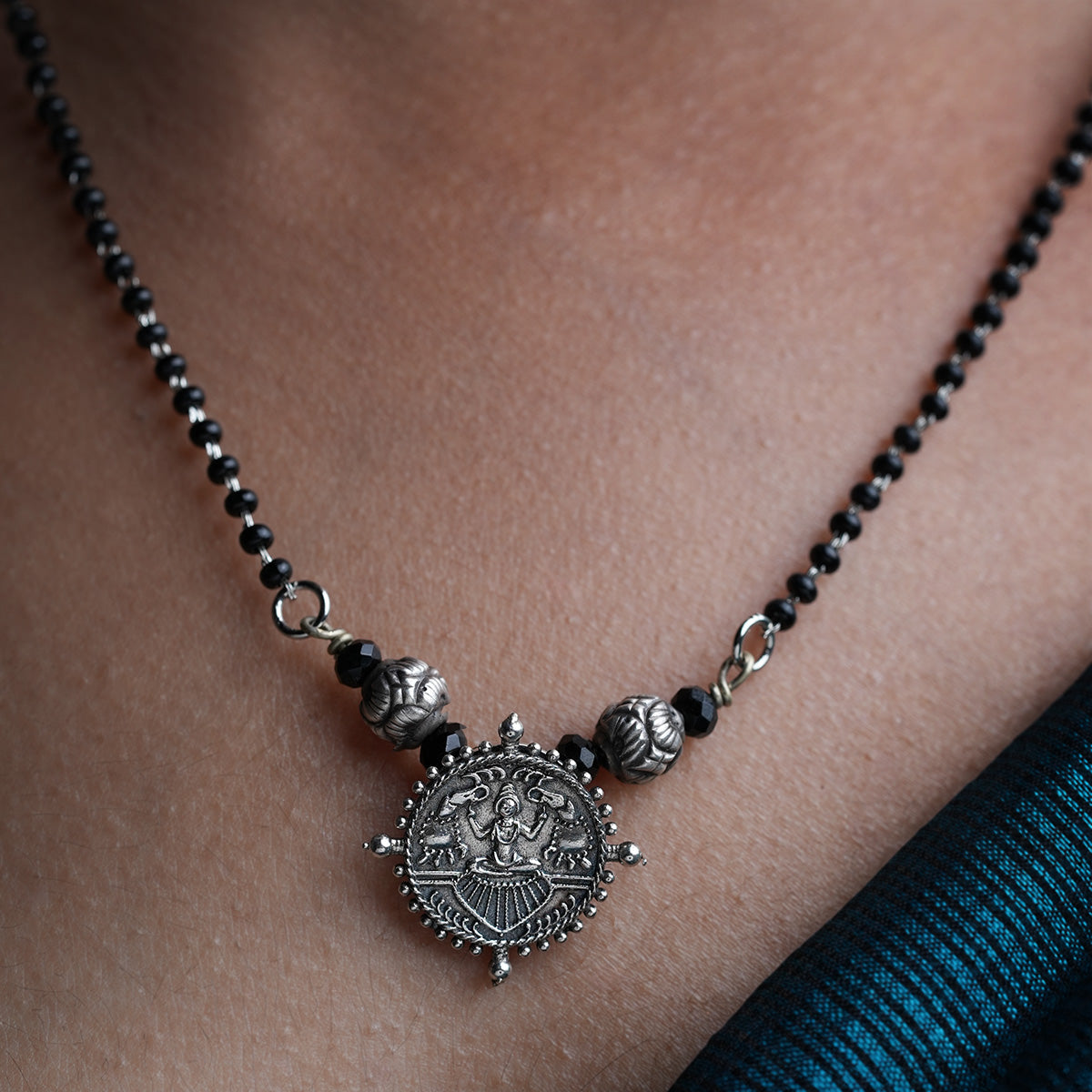 gajalaxmi silver mangalsutra by moha