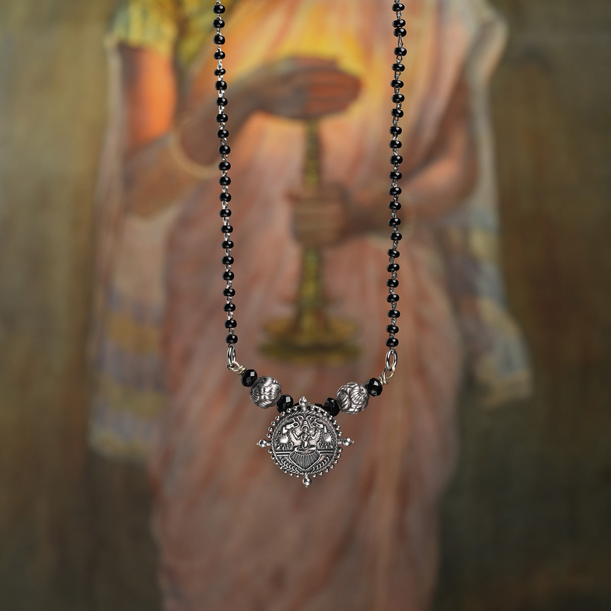 gajalaxmi silver mangalsutra by moha