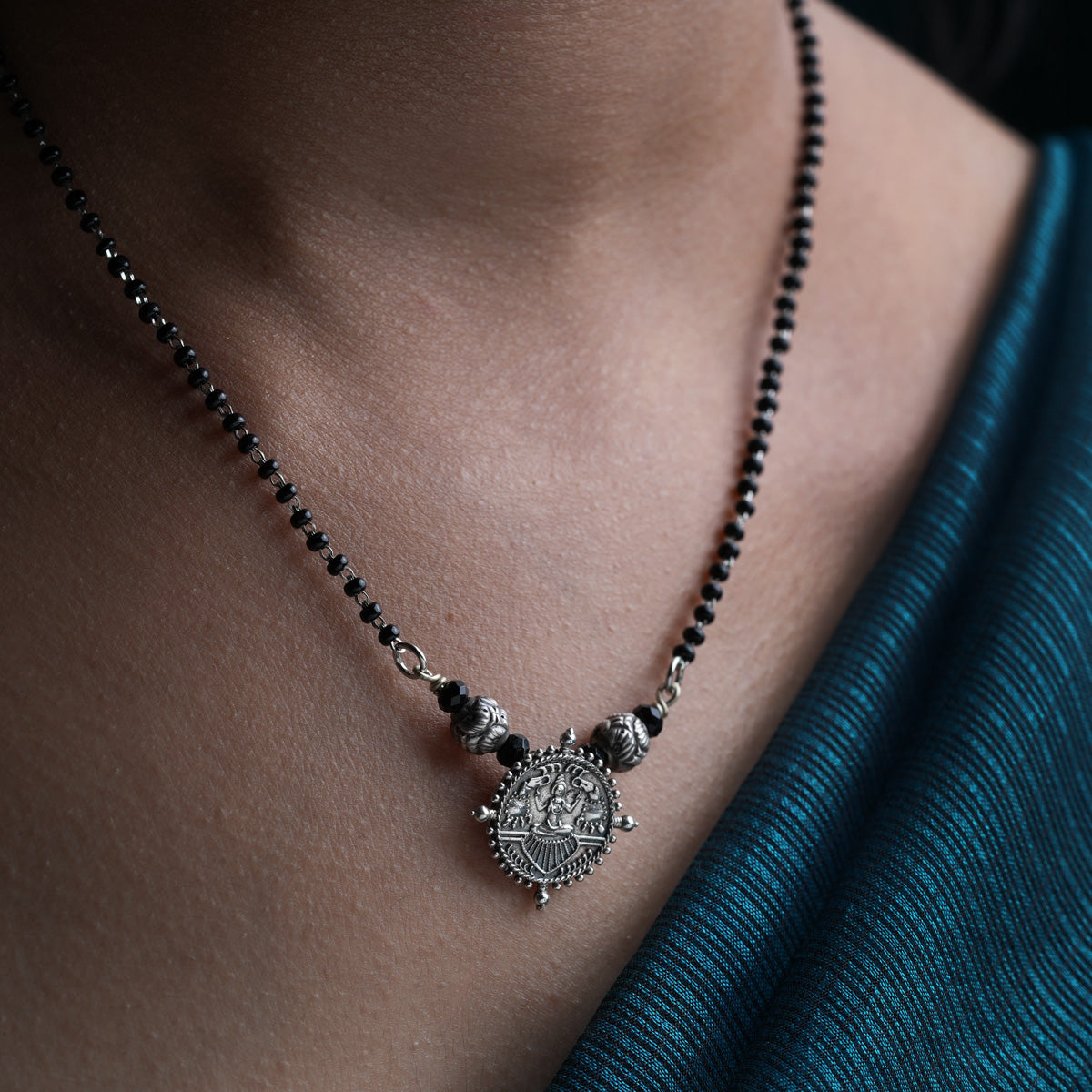 gajalaxmi silver mangalsutra by moha
