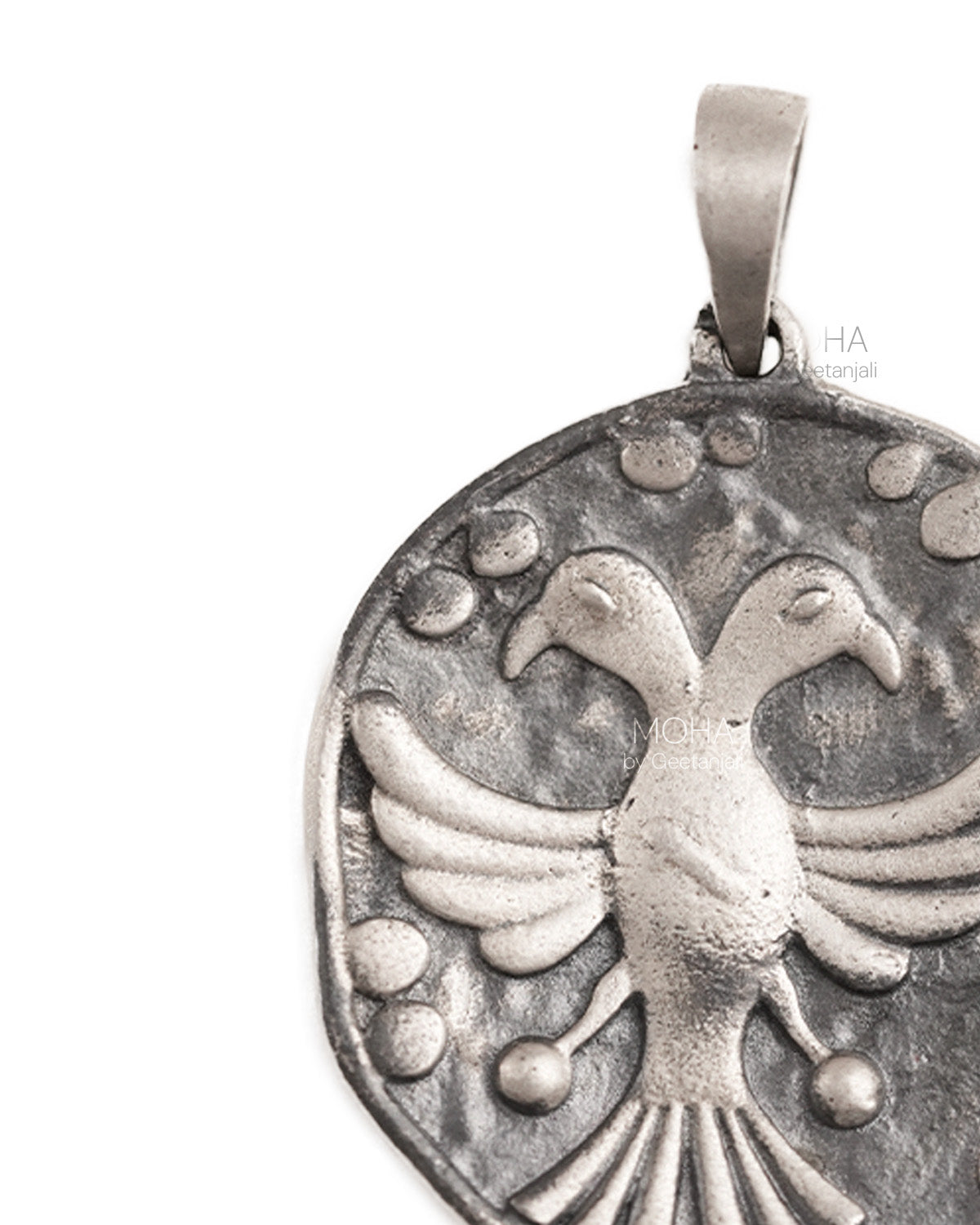 Gandabherunda Silver Pendant by Moha (Only Pendant)