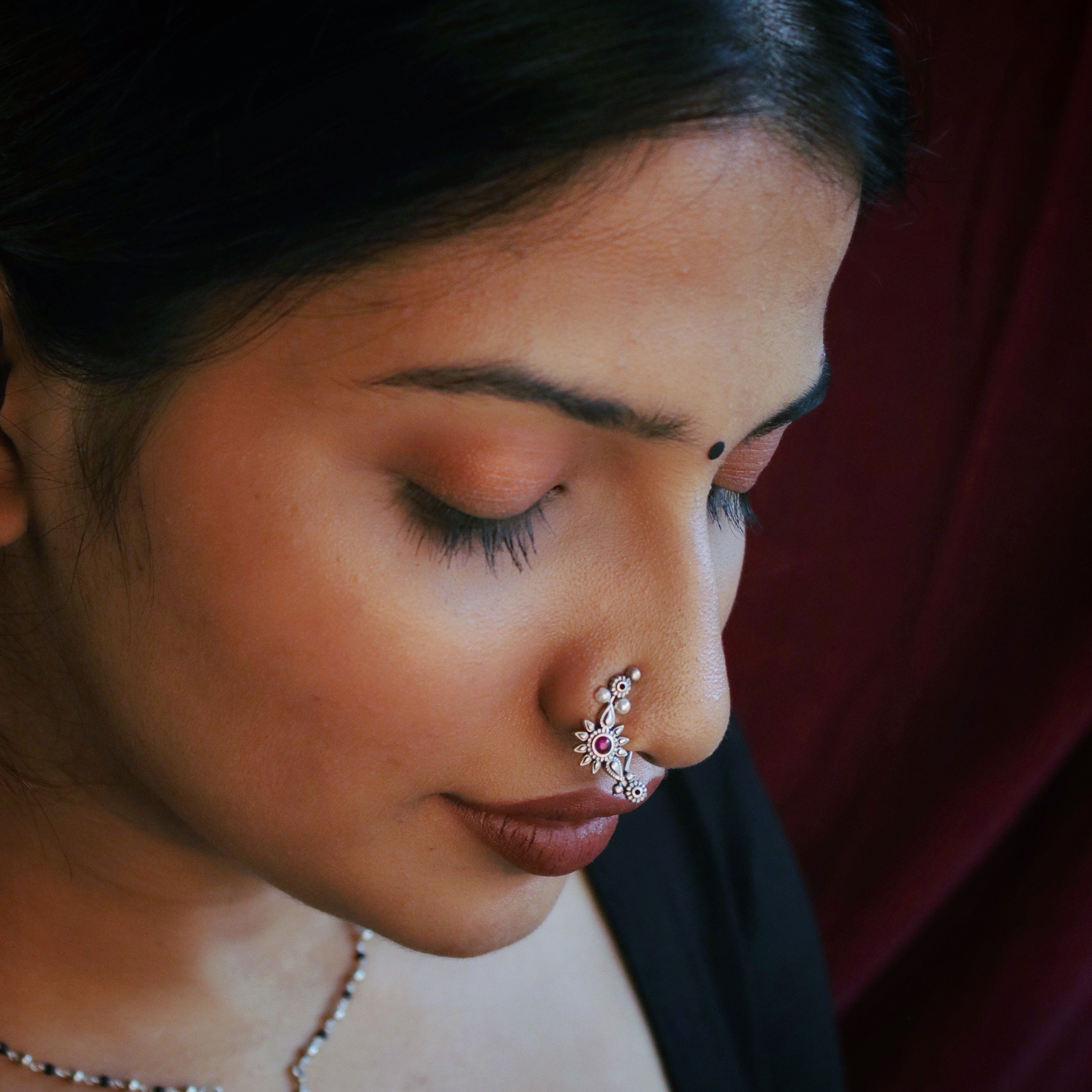 gul silver nath pierced right by moha