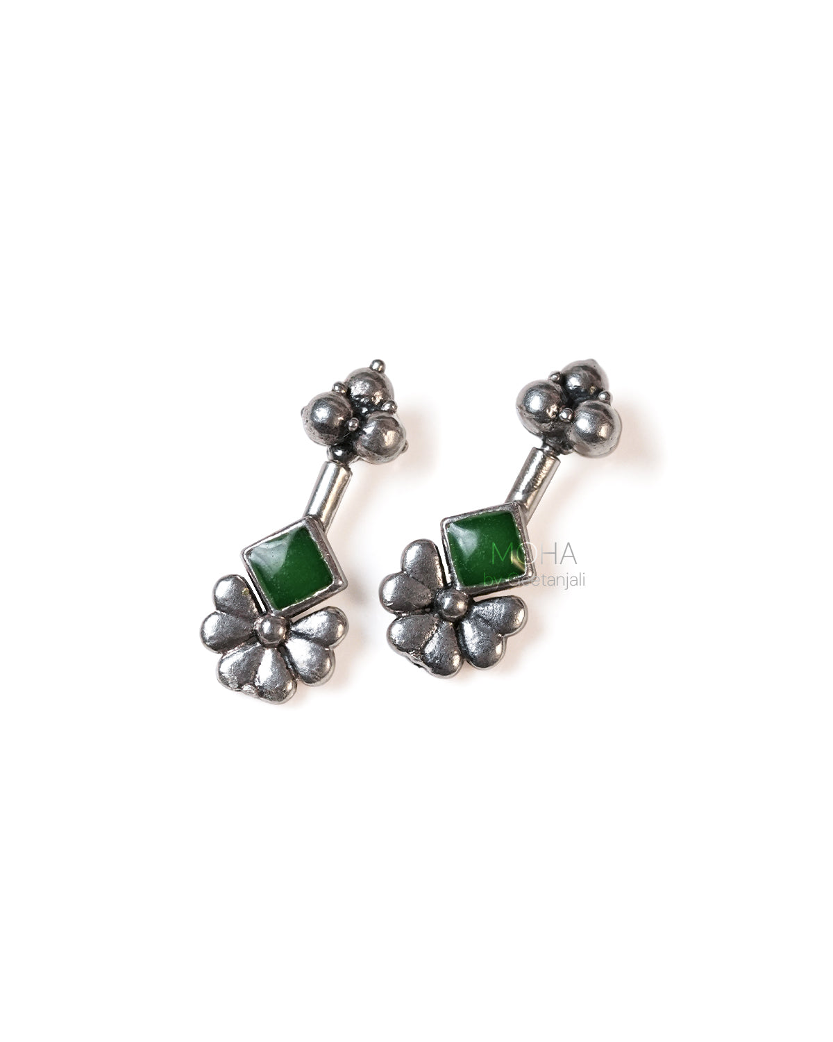 Gulika Silver Bugadi (Green) by MOHA