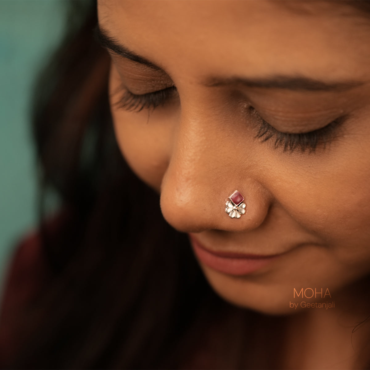 Gulika Silver Nosepin Pierced by MOHA