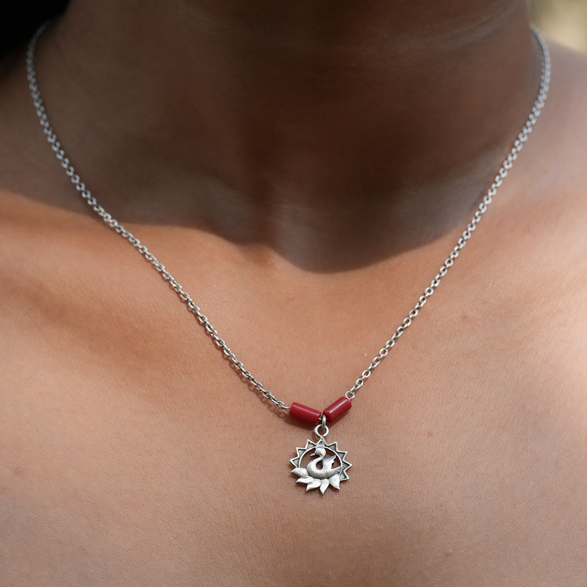 hansini charms silver necklace by moha