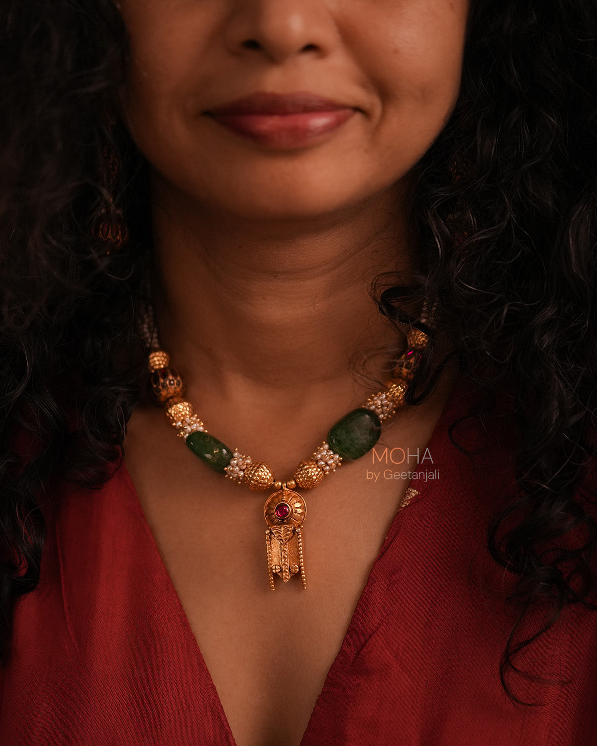 Hemshree Silver Necklace by MOHA