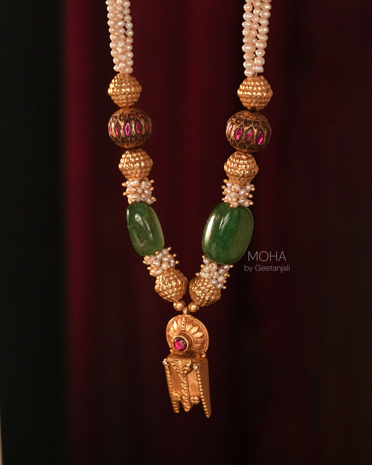 Hemshree Silver Necklace by MOHA