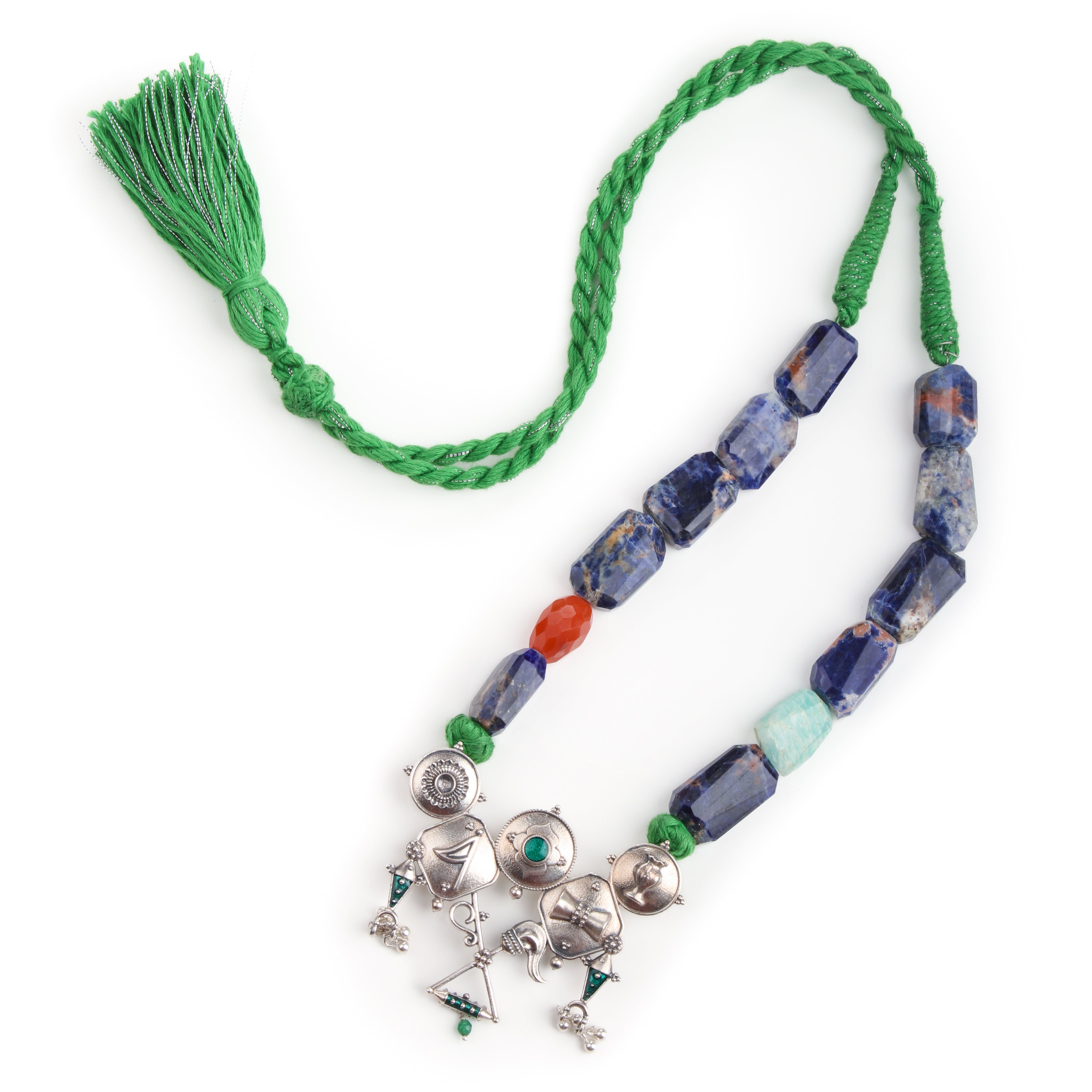 Ashtamangal Silver Necklace By Moha