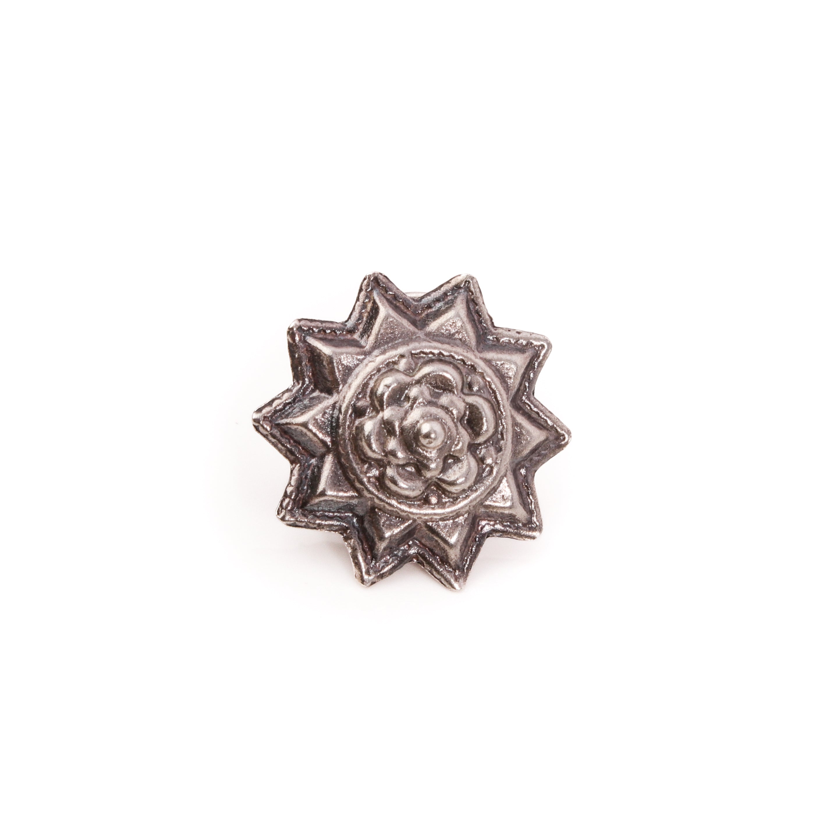 Source of life sliver nose pin, Pierced