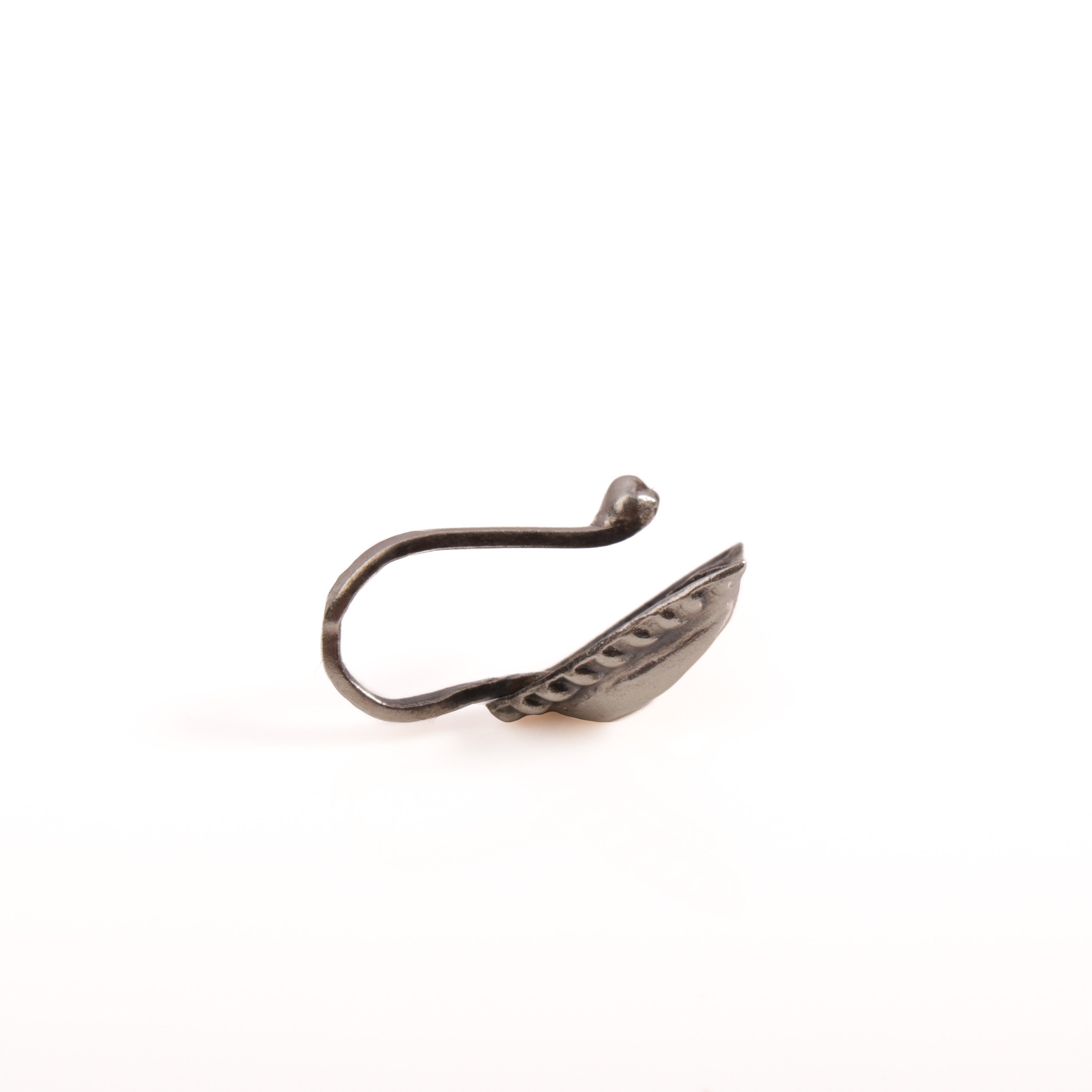 Curved leaf Nose pin, Clip-on