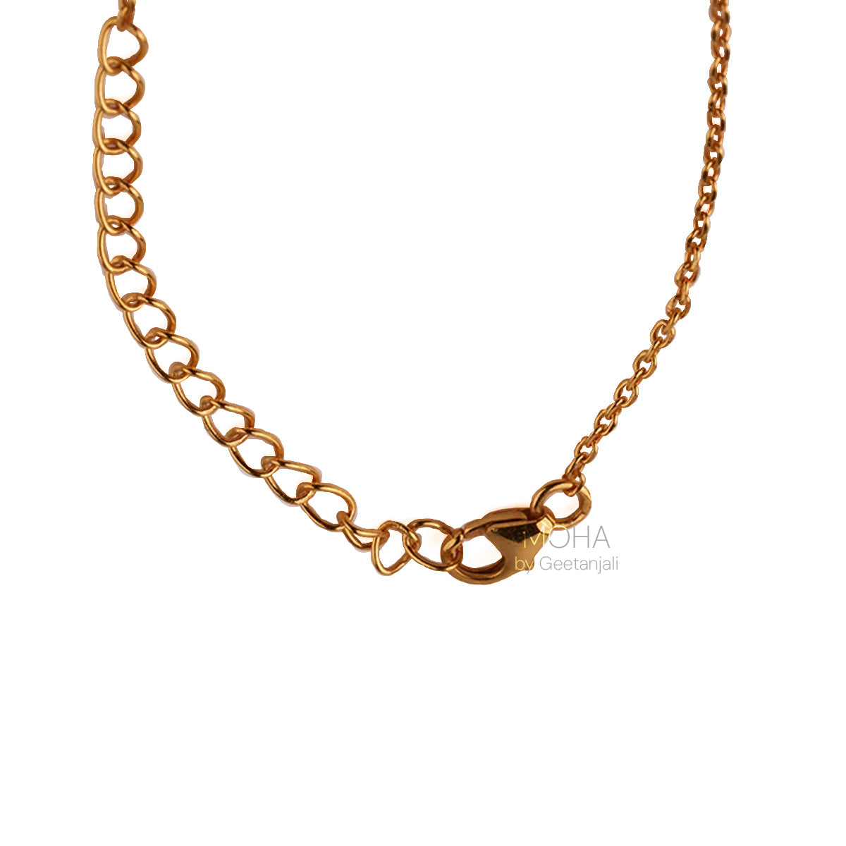 Indus Unicorn Silver Pendant with Chain Dual Toned by MOHA