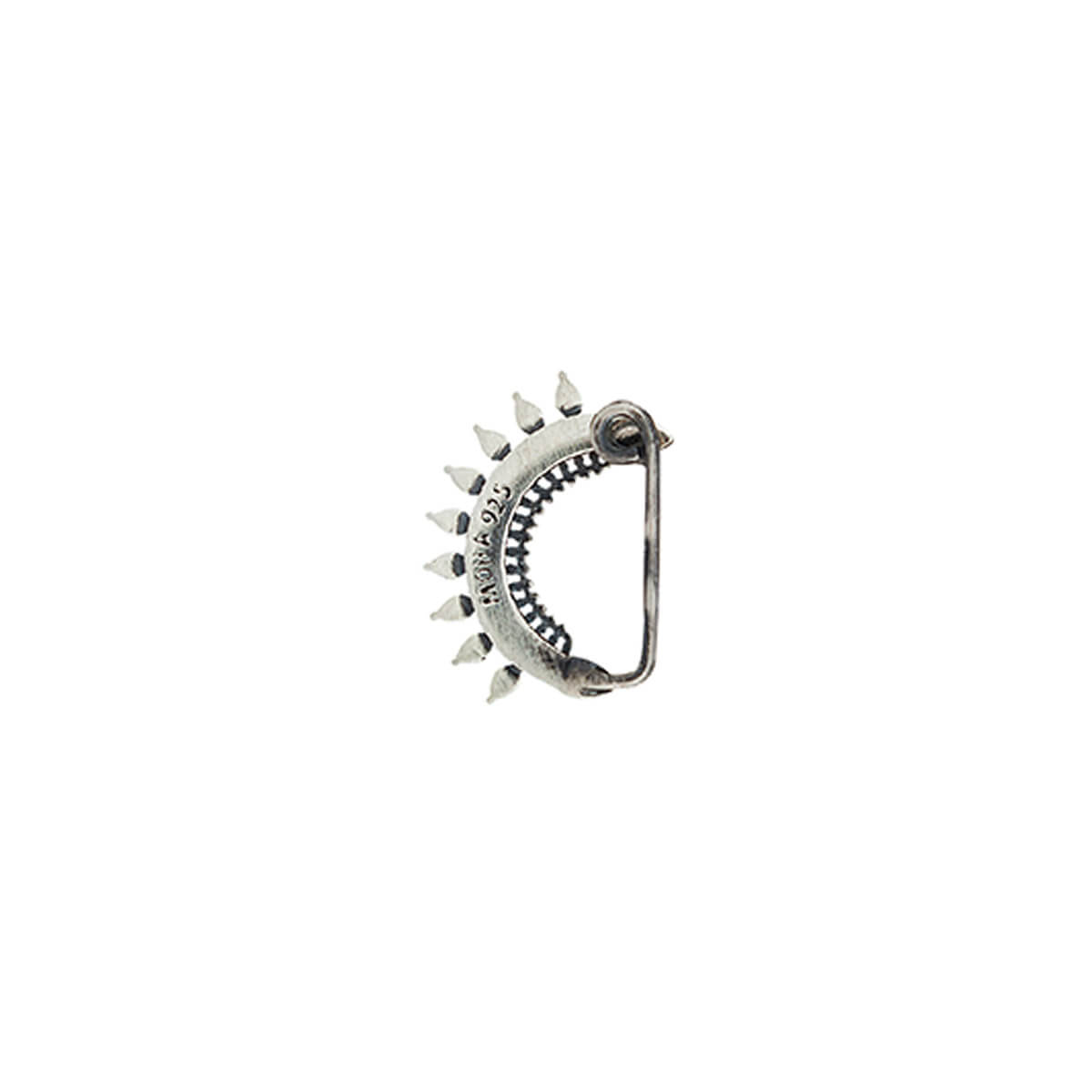 isha silver nath black clip on right by moha