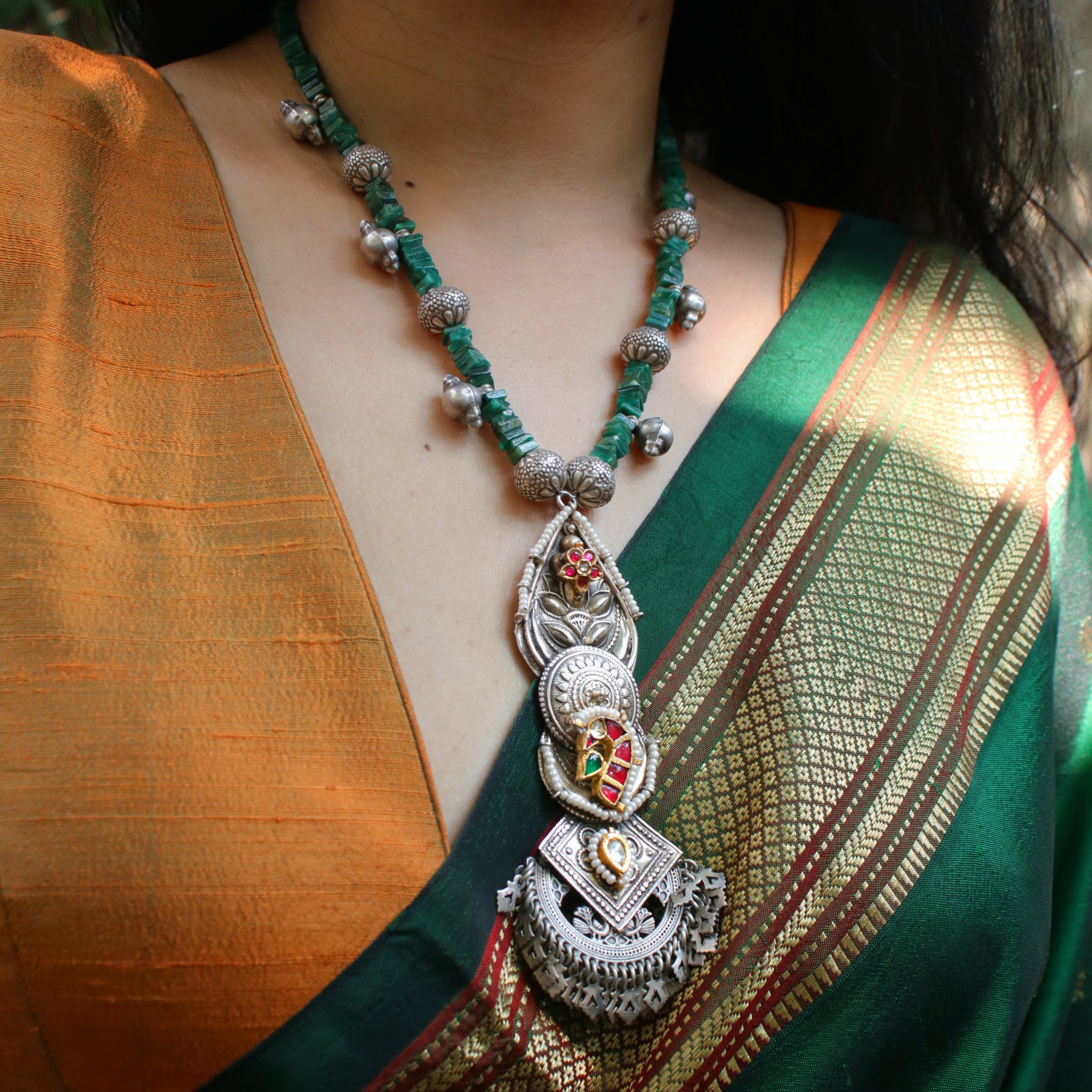 Janaki Silver Necklace by MOHA