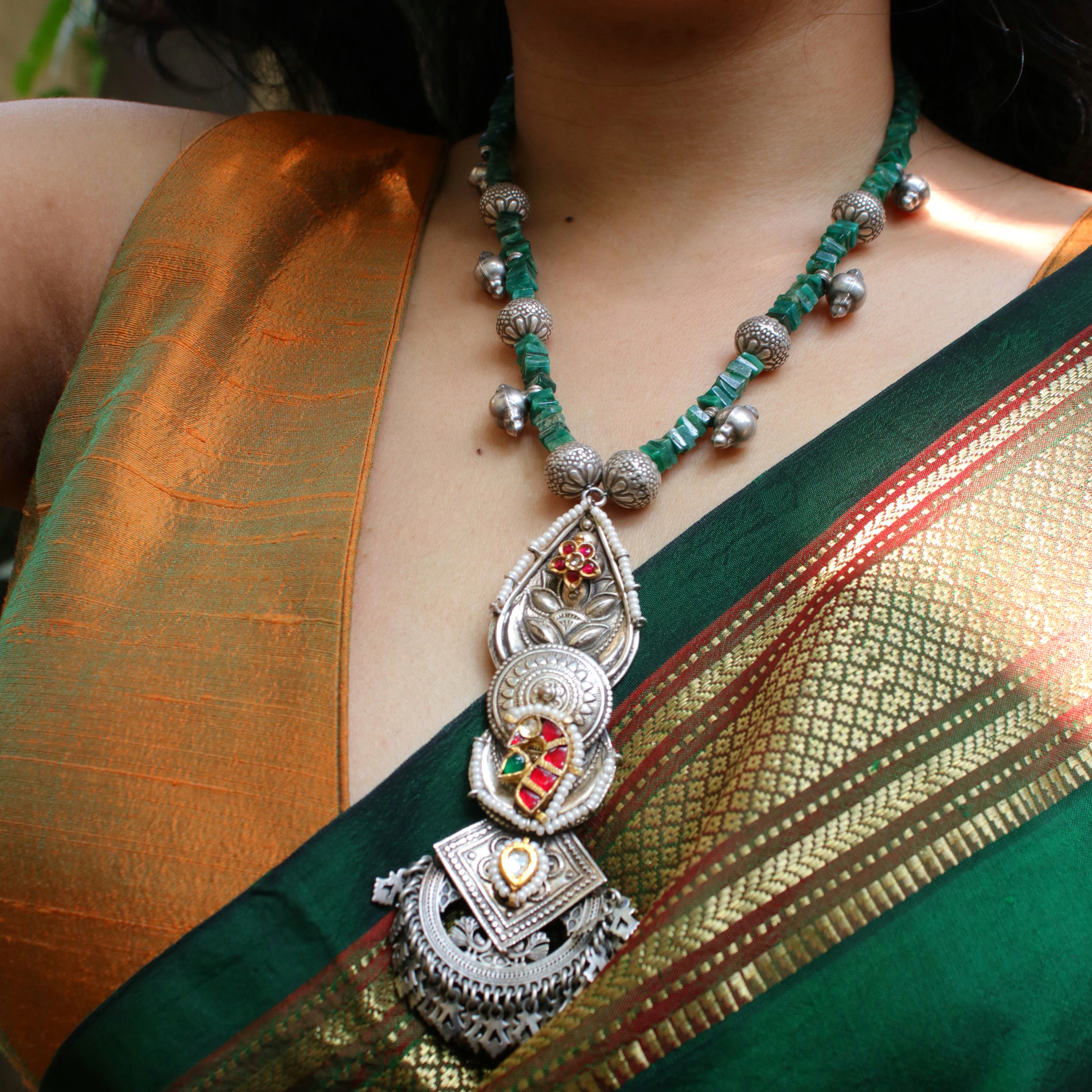 Janaki Silver Necklace by MOHA