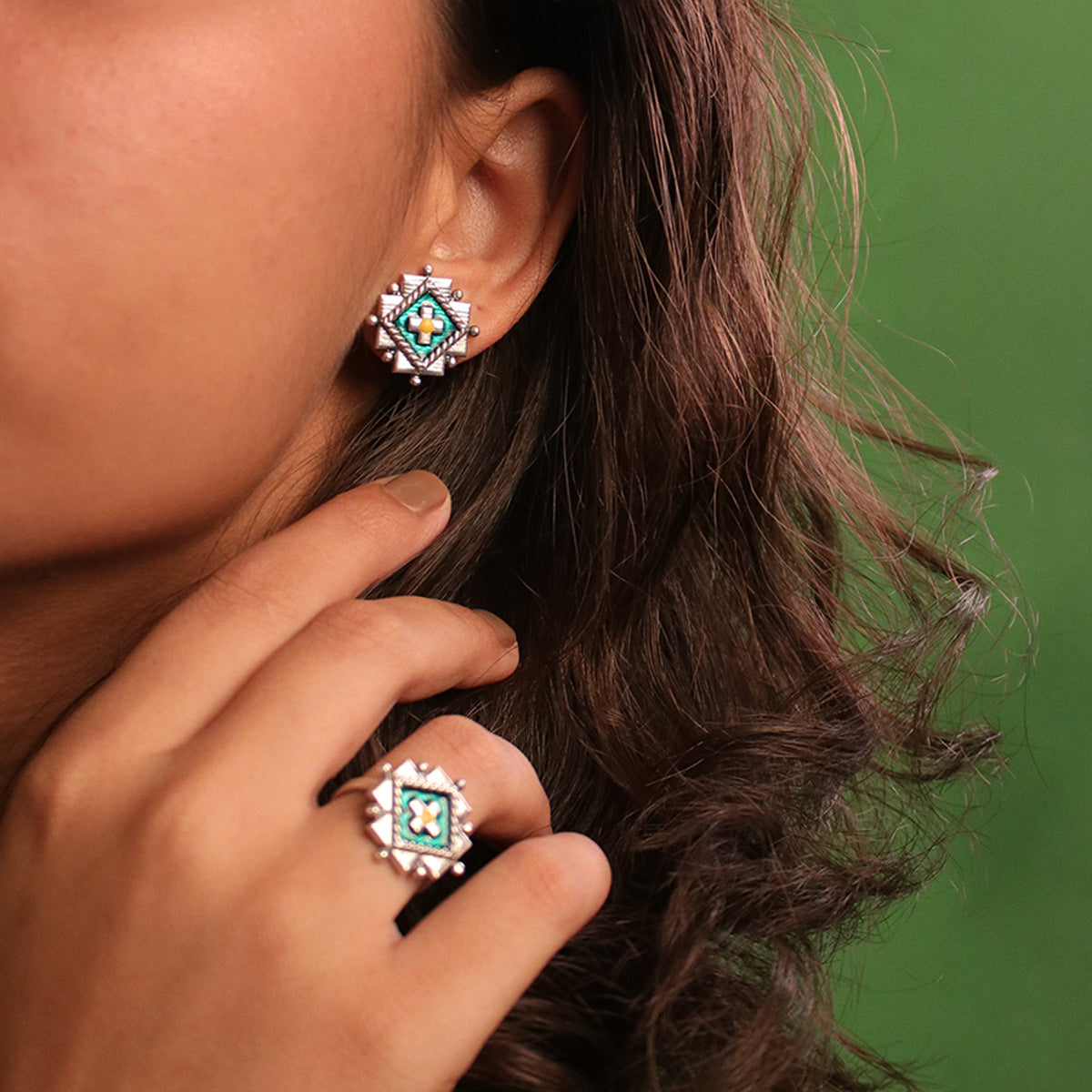 jhanki silver earrings by moha