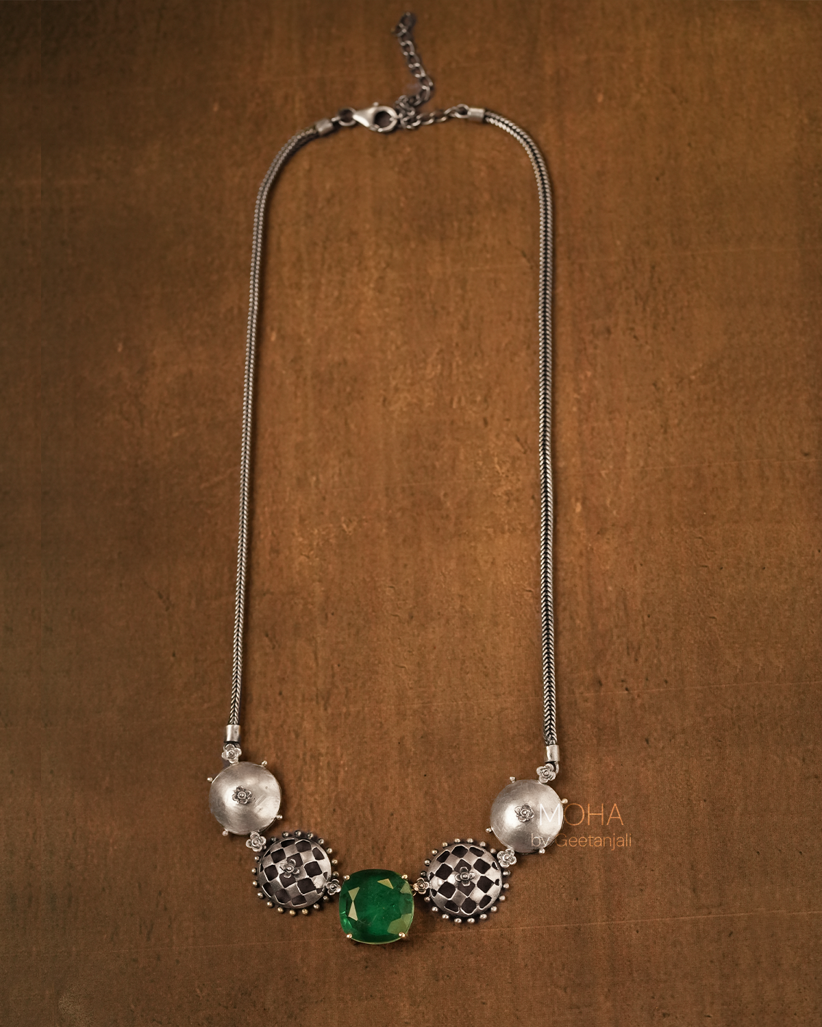 Jharokha Silver Necklace by MOHA