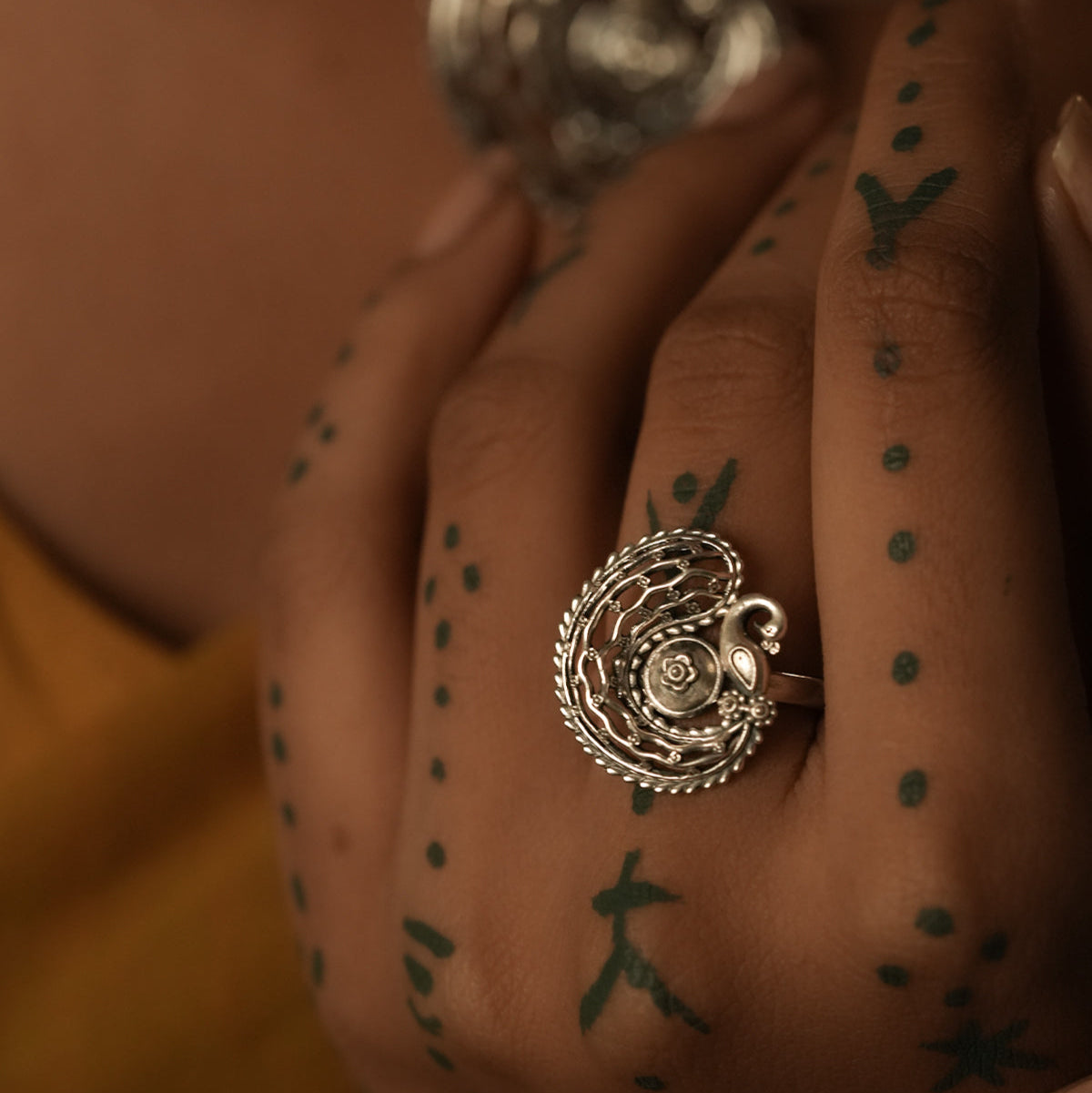 Kalapi Silver Finger Ring by MOHA